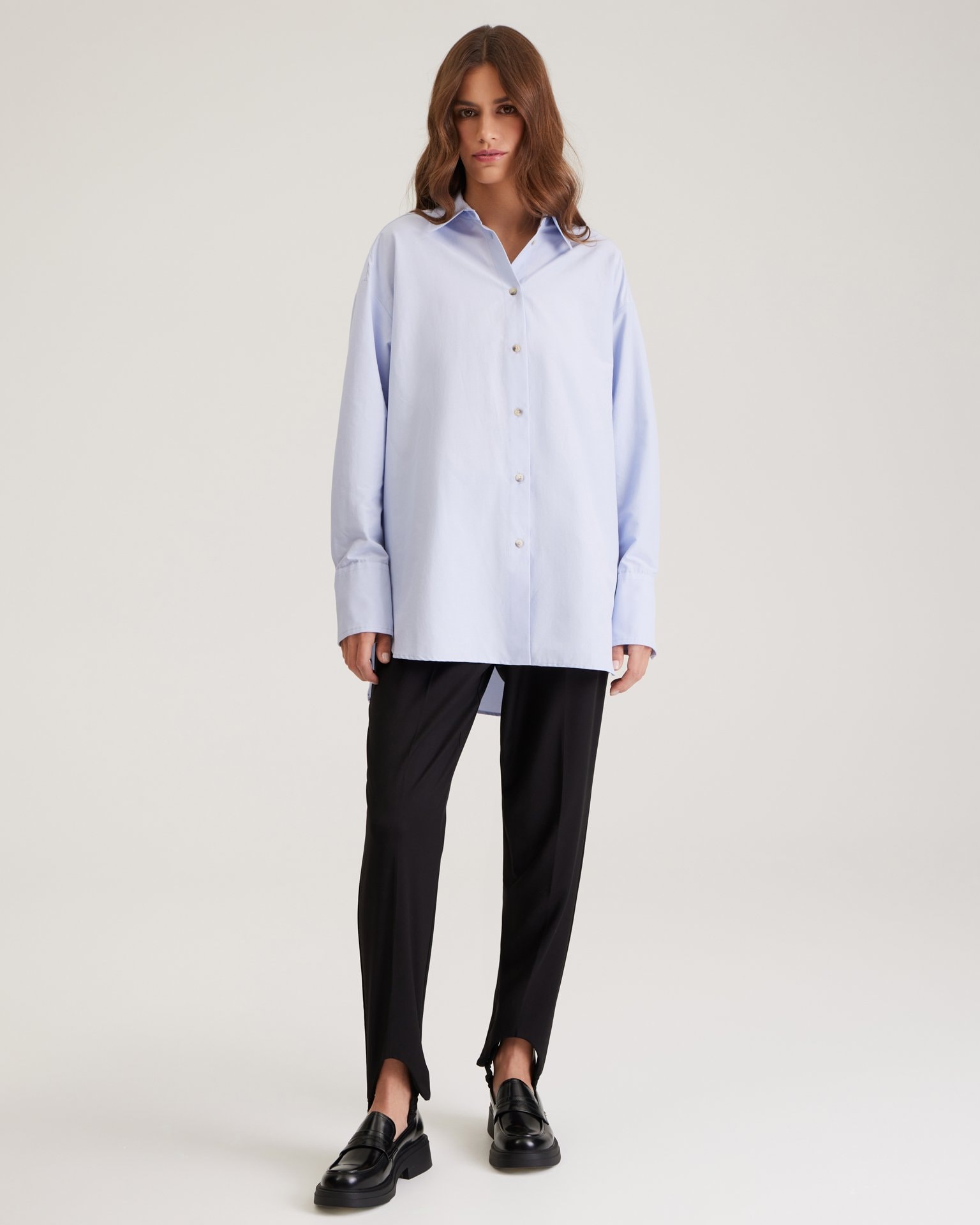 Oversize shirt, Sky Blue — photo 3