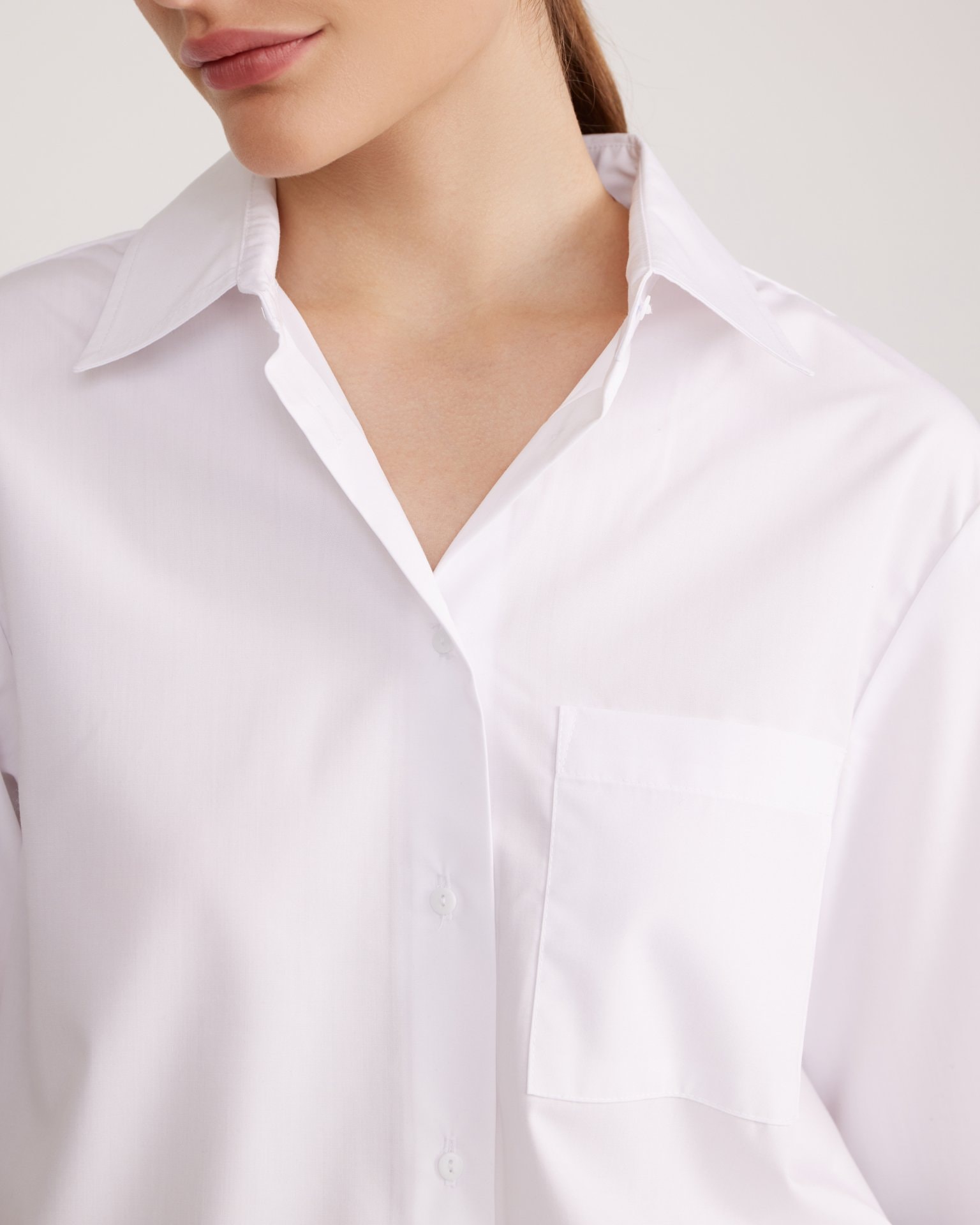 A basic white shirt, White — photo 7