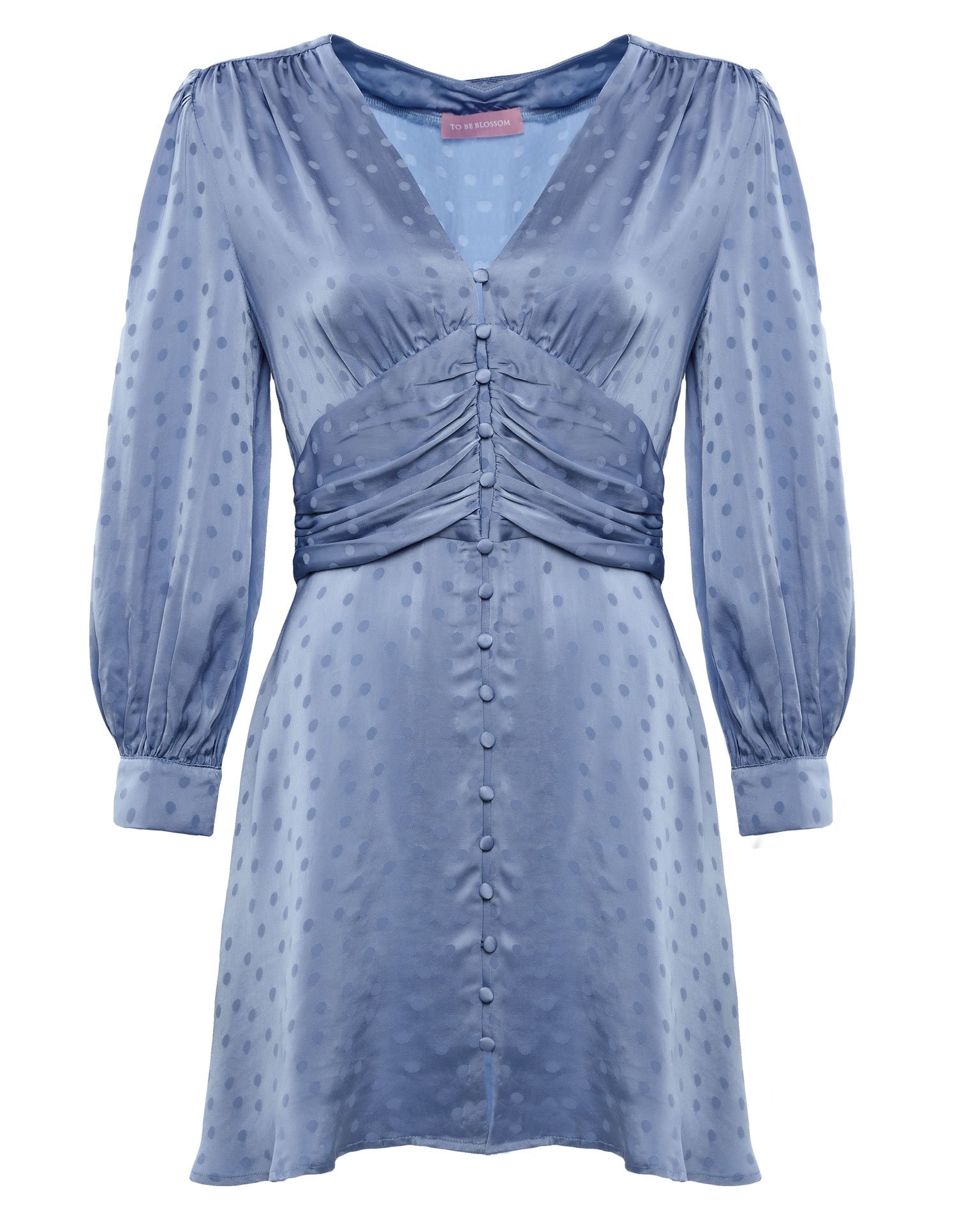Blue viscose dress, Blue