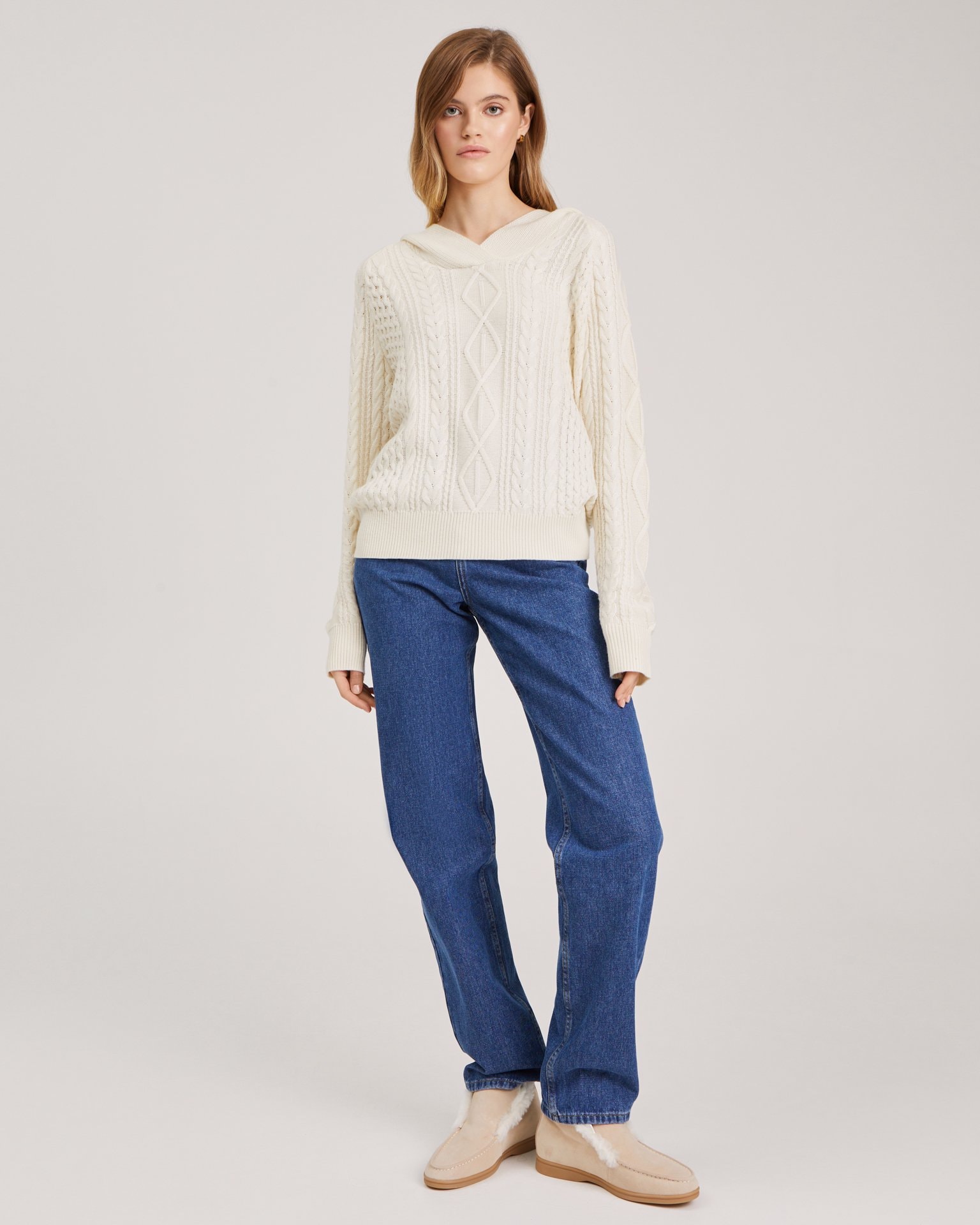 Hooded jumper, Milk — photo 3