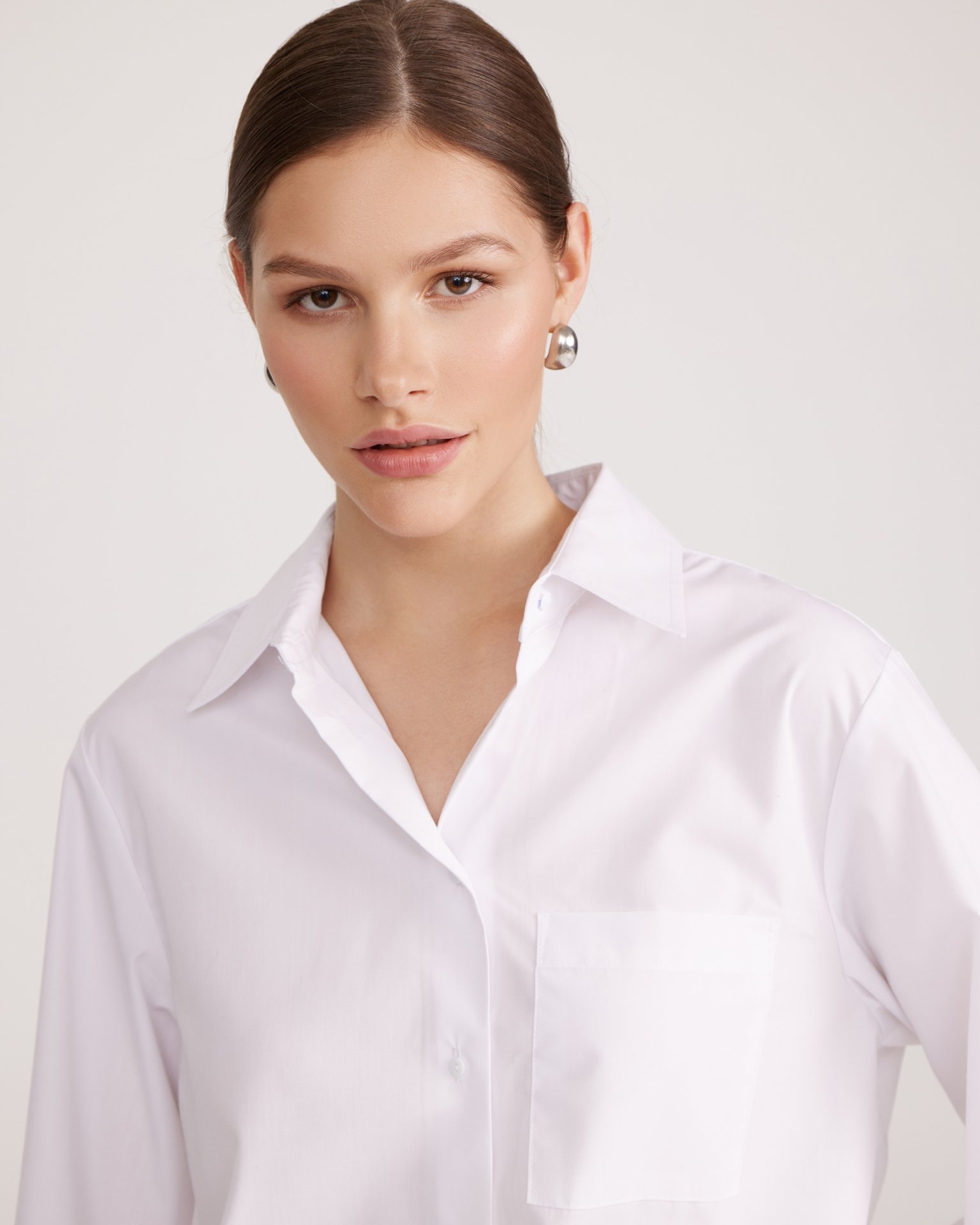 A basic white shirt, White — photo 6