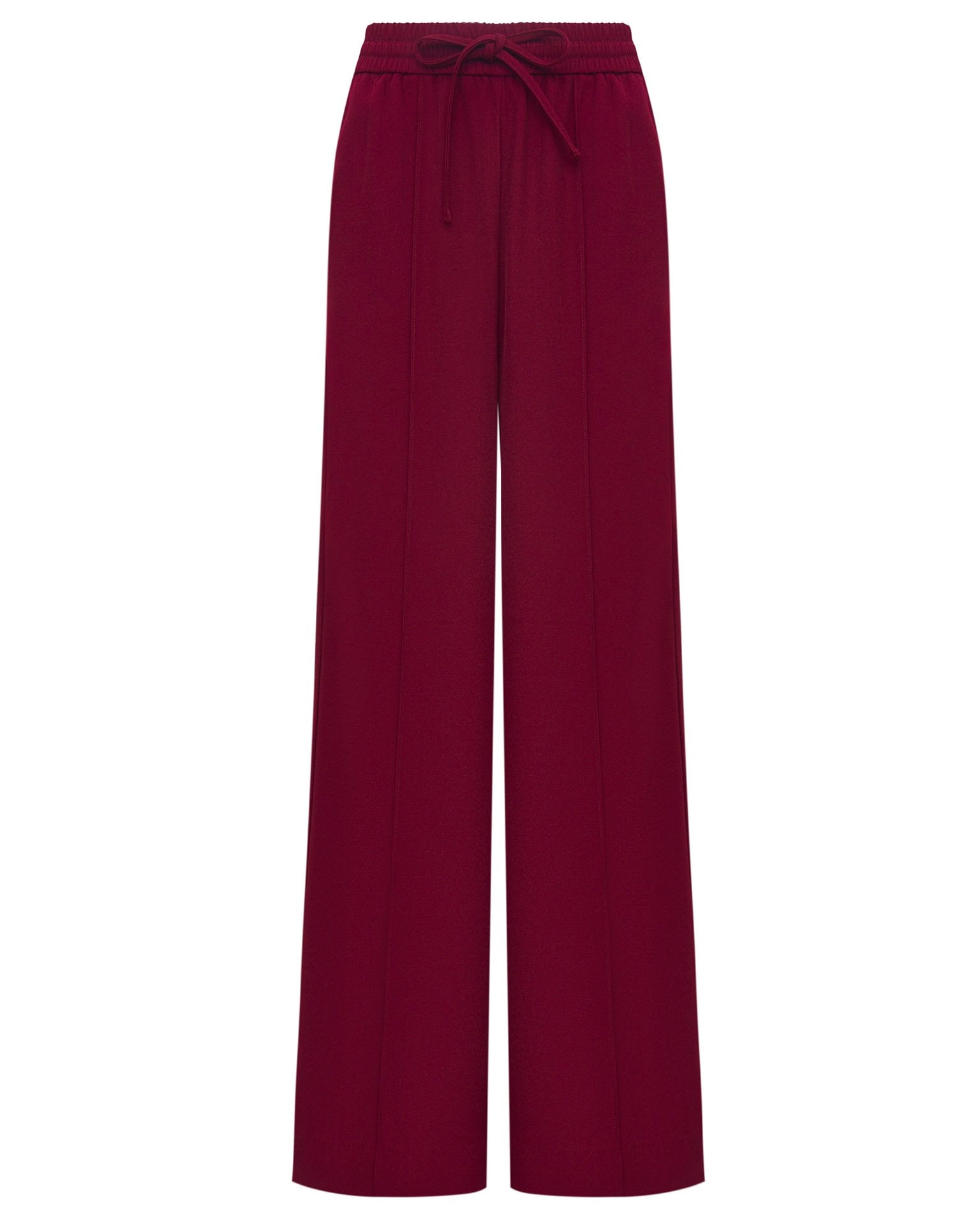 Trousers with textured creases, Red — photo 9