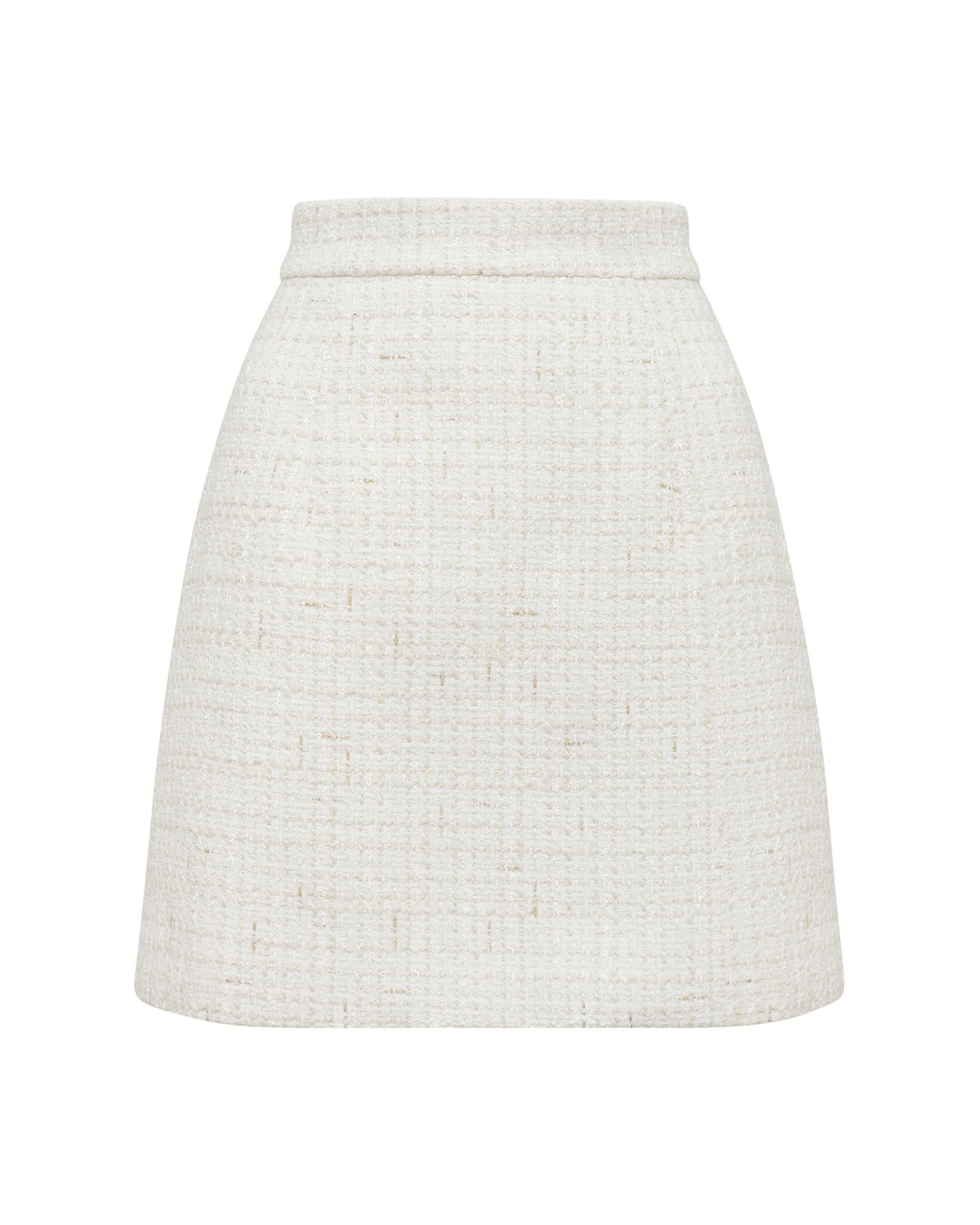 Straight-cut mini skirt, White — photo 2