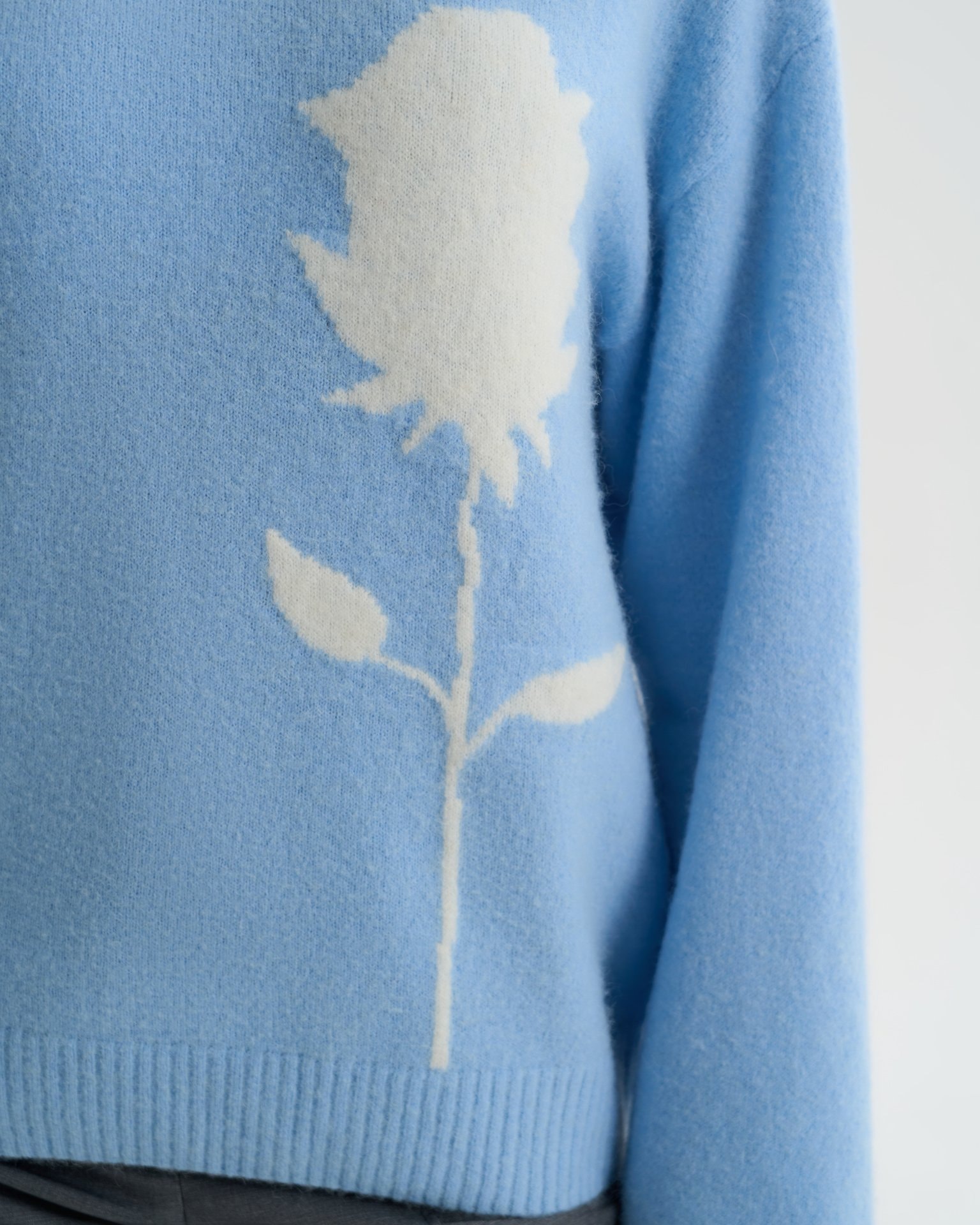 Blended wool jumper, Light Blue — photo 8