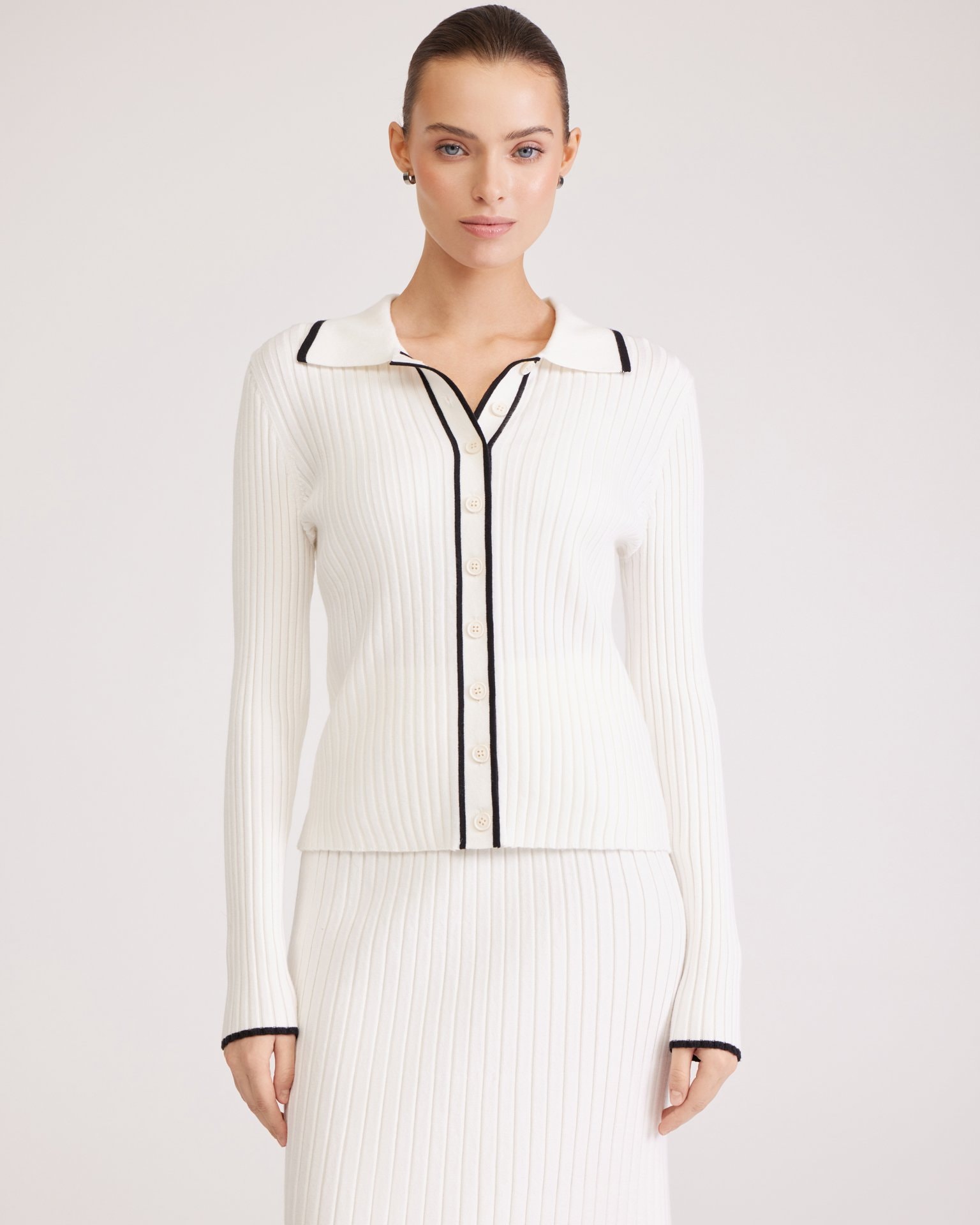 White cardigan, White — photo 3