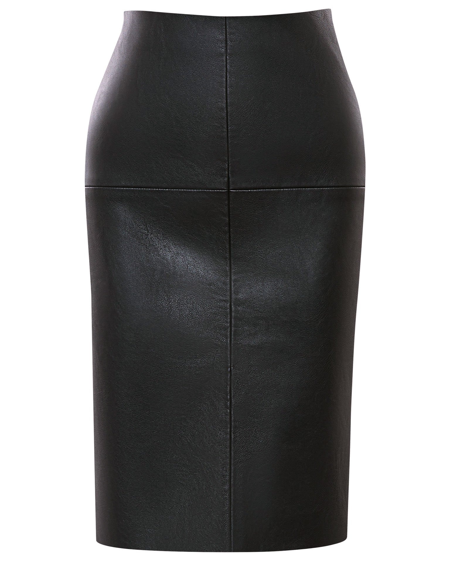 Faux leather skirt, Black — photo 6