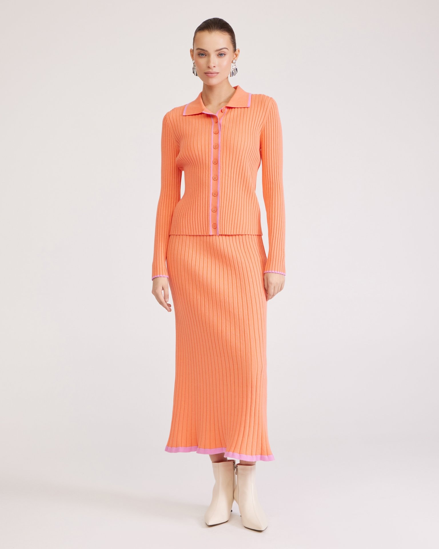 Midi skirt, Orange — photo 3