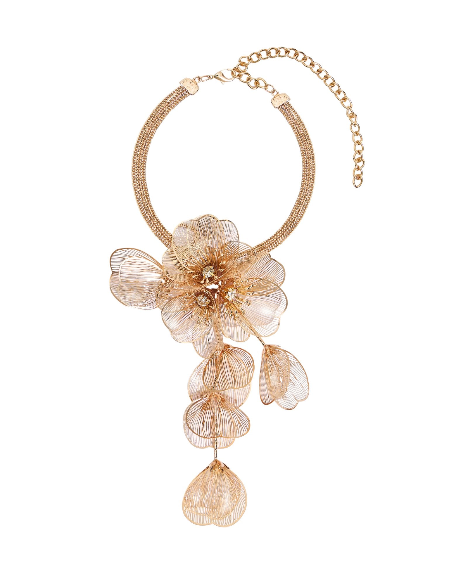 Floral choker, Gold — photo 4