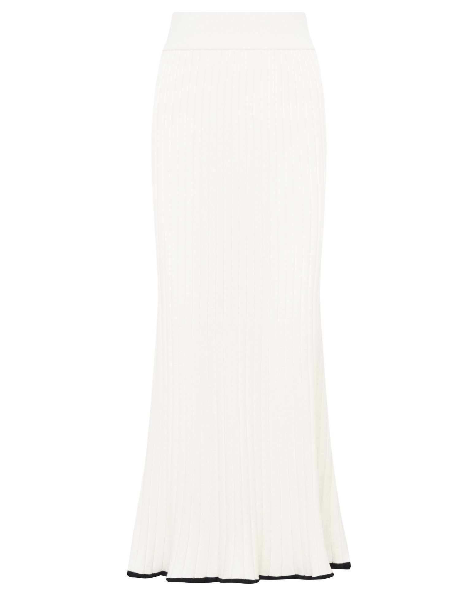 White midi skirt, White — photo 6
