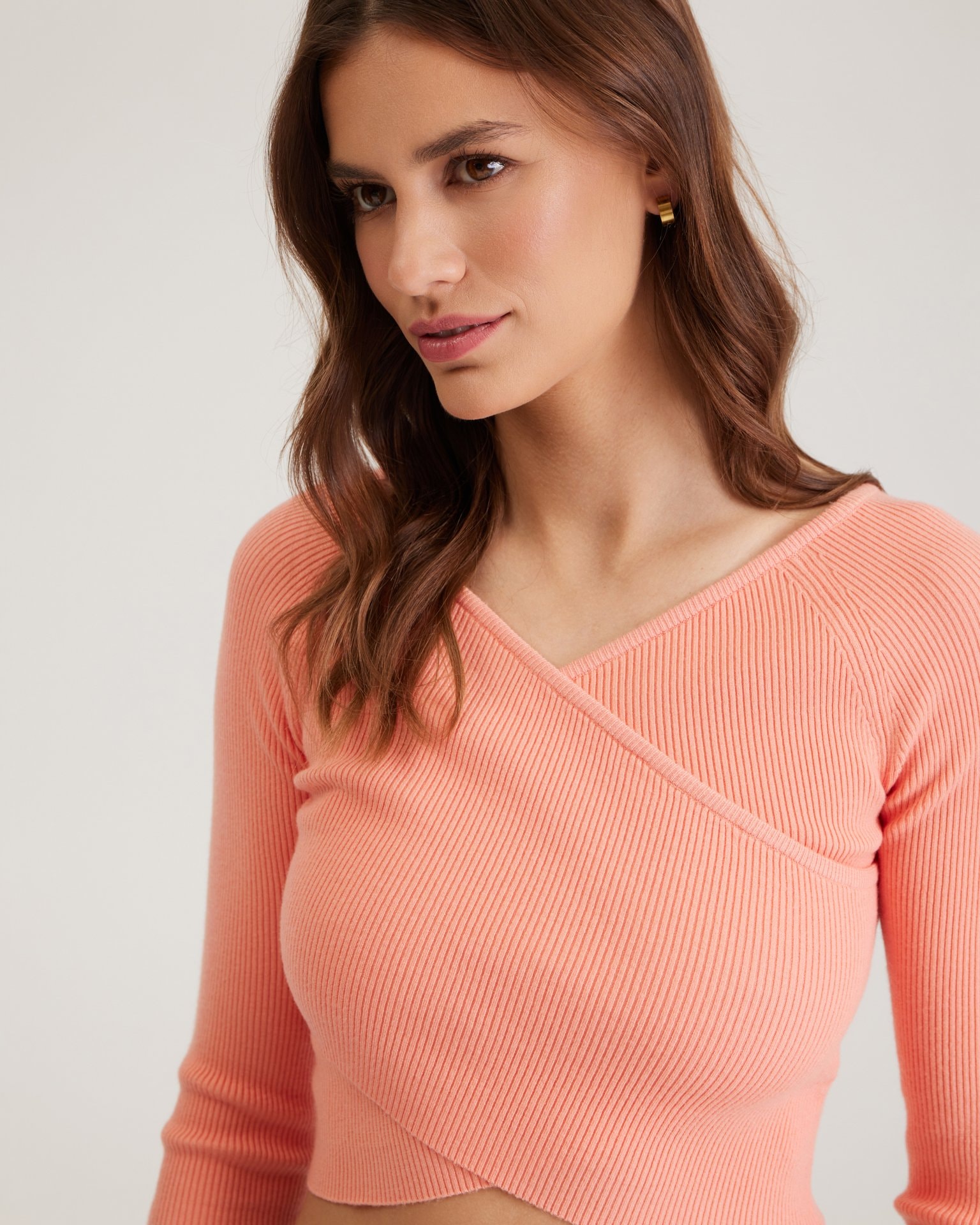 Peach crop top, Orange — photo 6