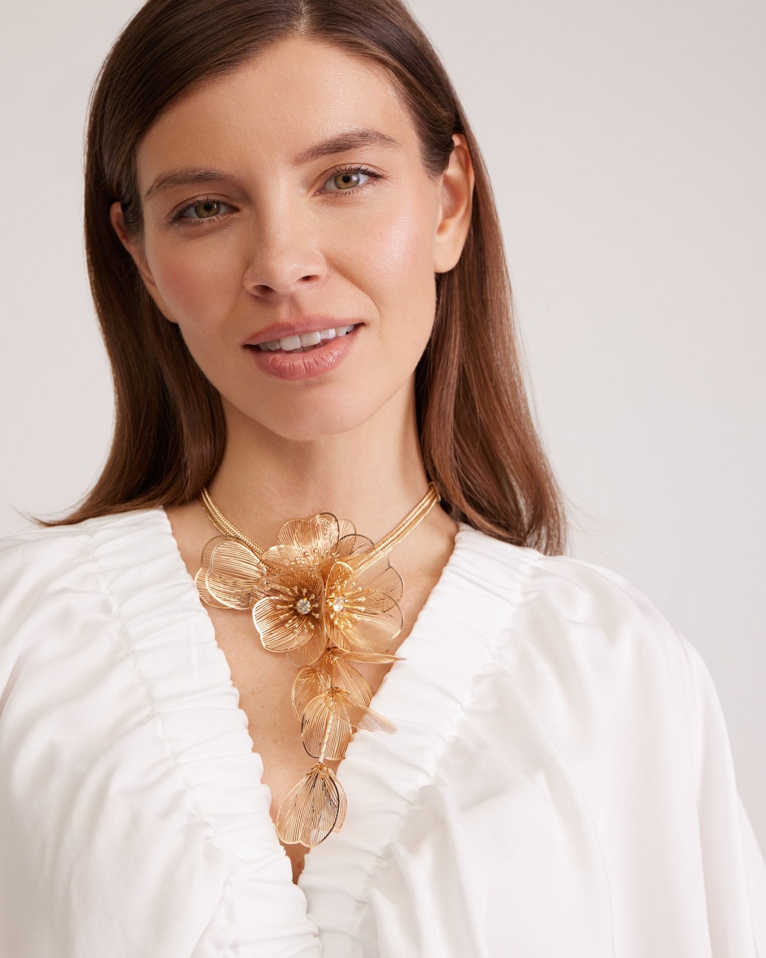 Floral choker, Gold — photo 2