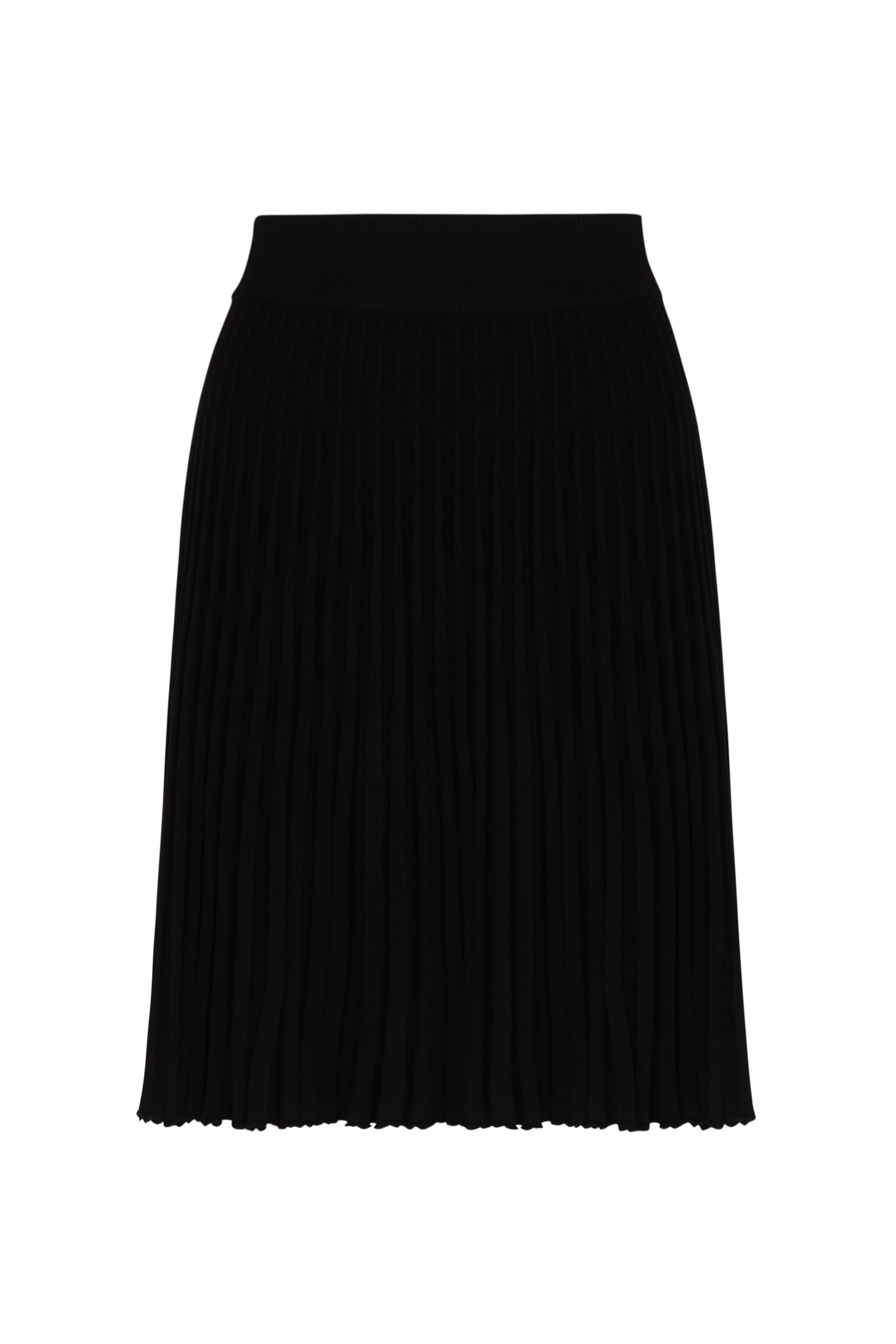 Black pleated mini skirt, Black — photo 7