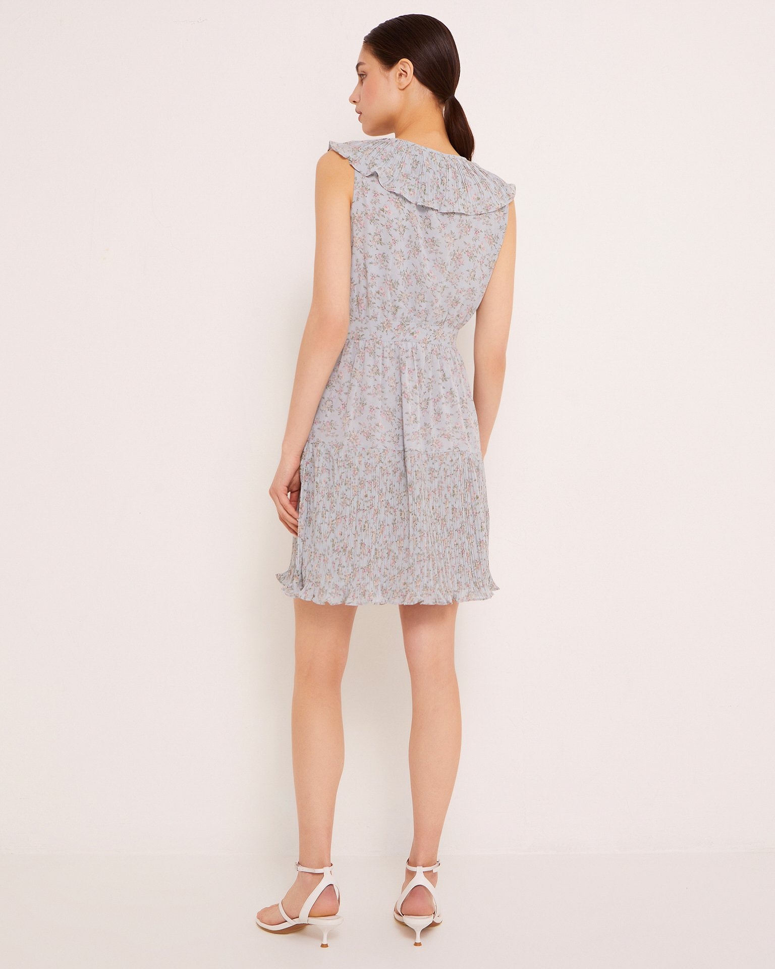 Dress with ruffles, Blue — photo 4