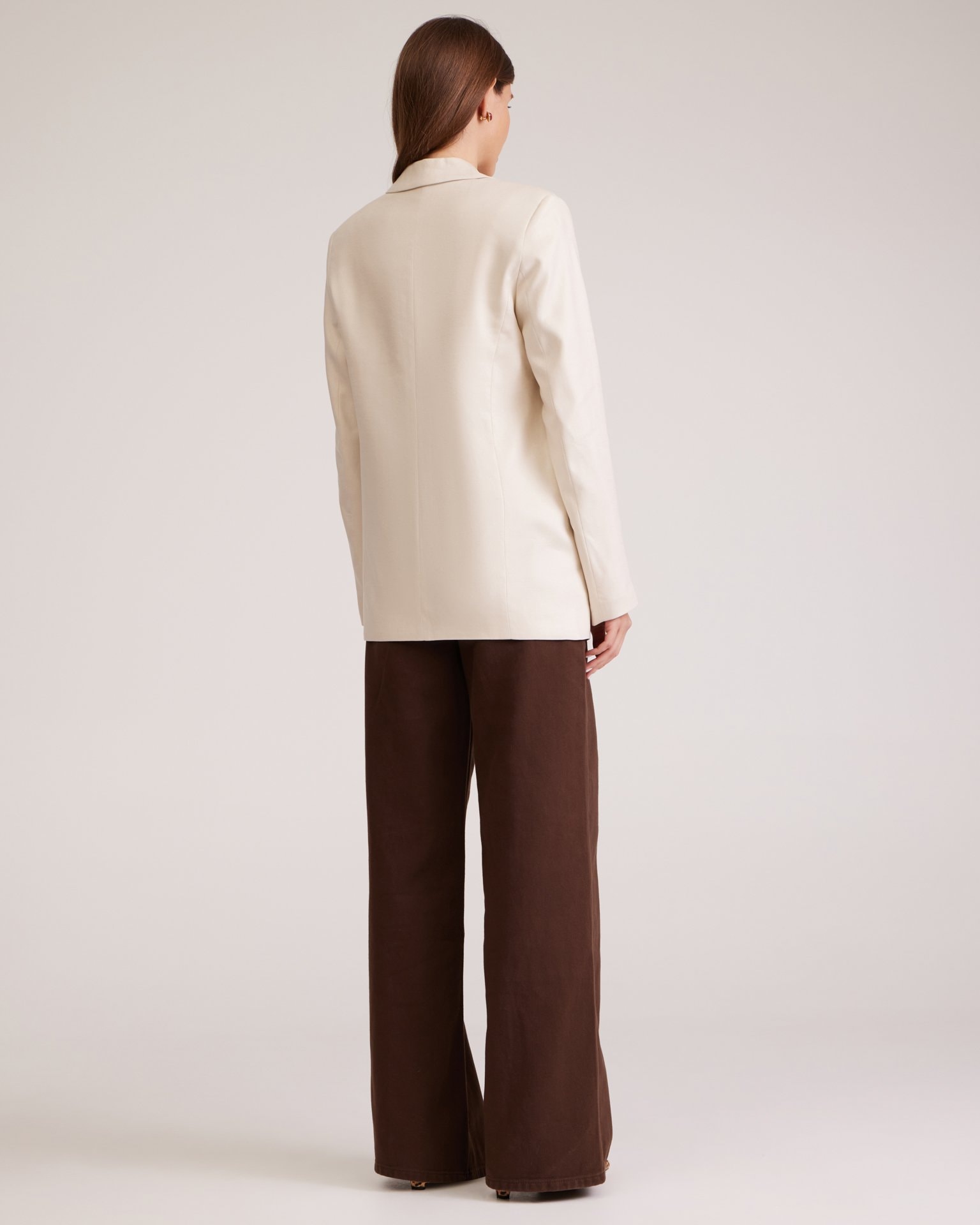 Linen Jacket, Light Beige — photo 3