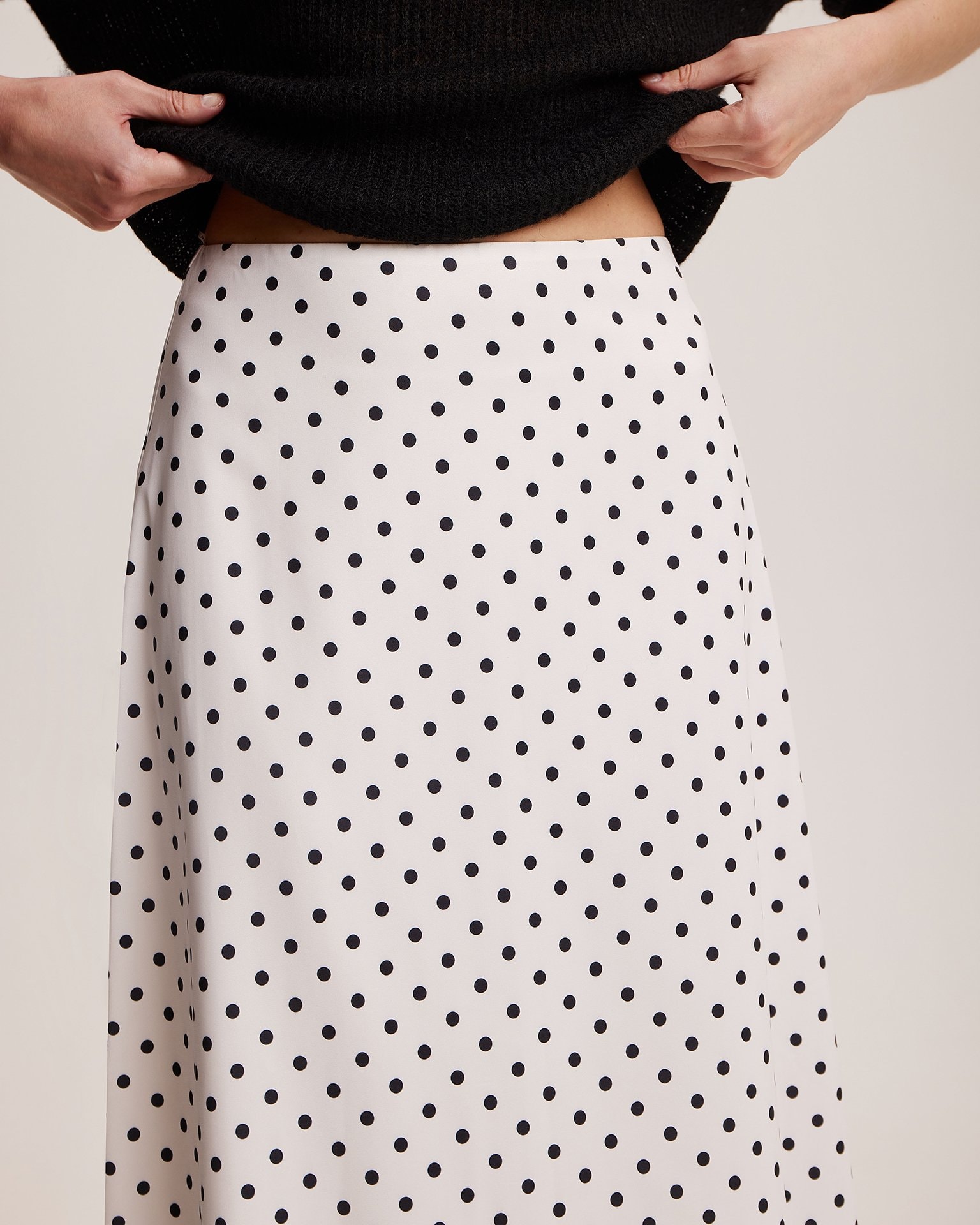 Polka dot skirt, White — photo 4