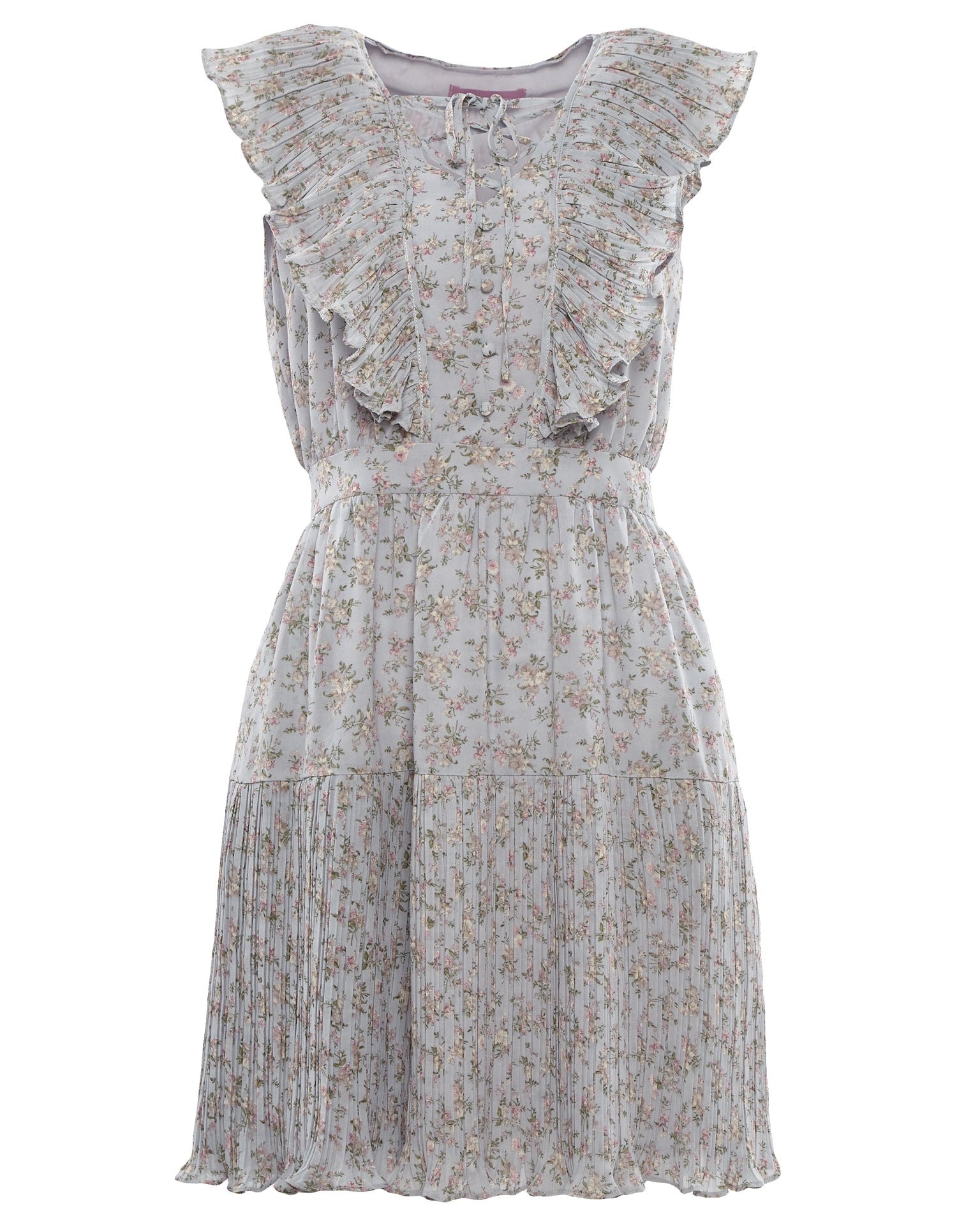 Dress with ruffles, Blue — photo 8