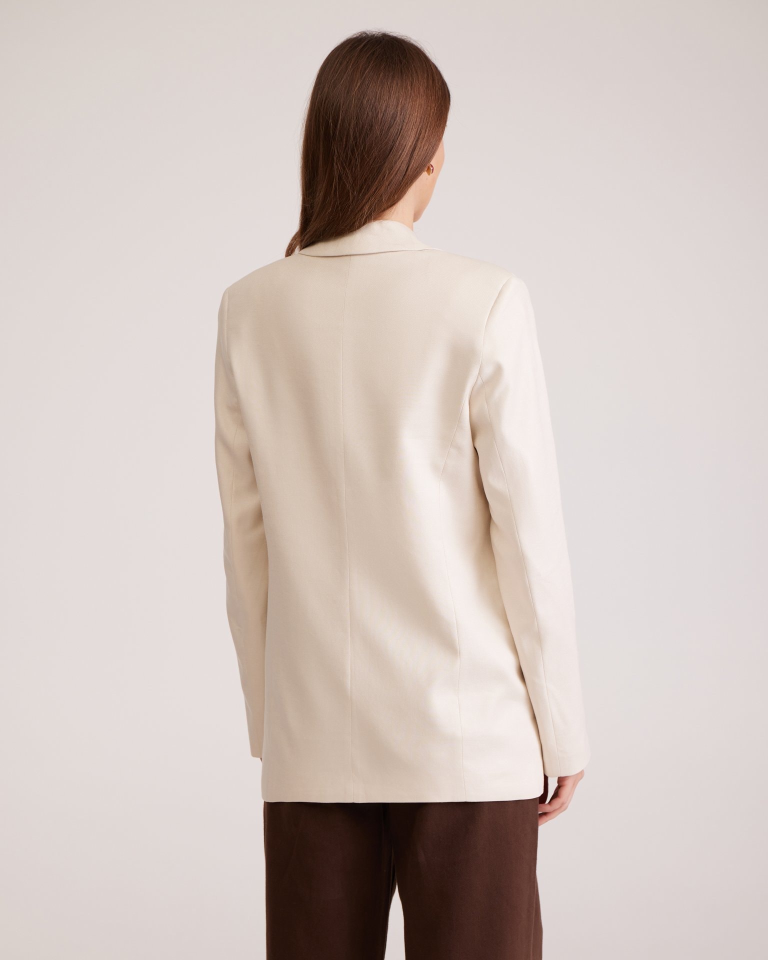 Linen Jacket, Light Beige — photo 5