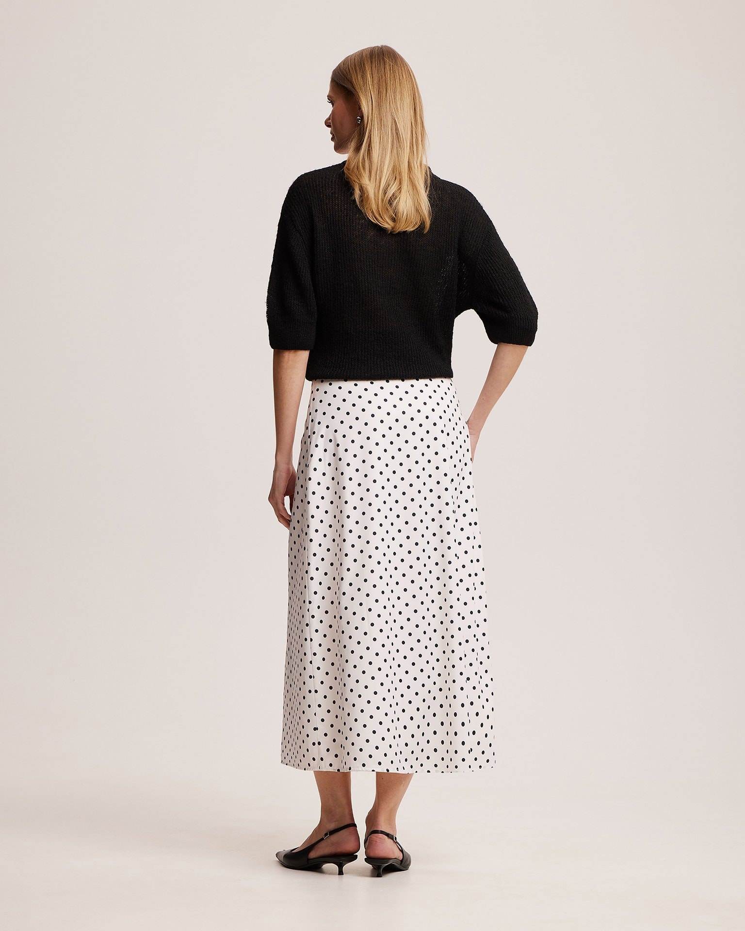 Polka dot skirt, White — photo 3