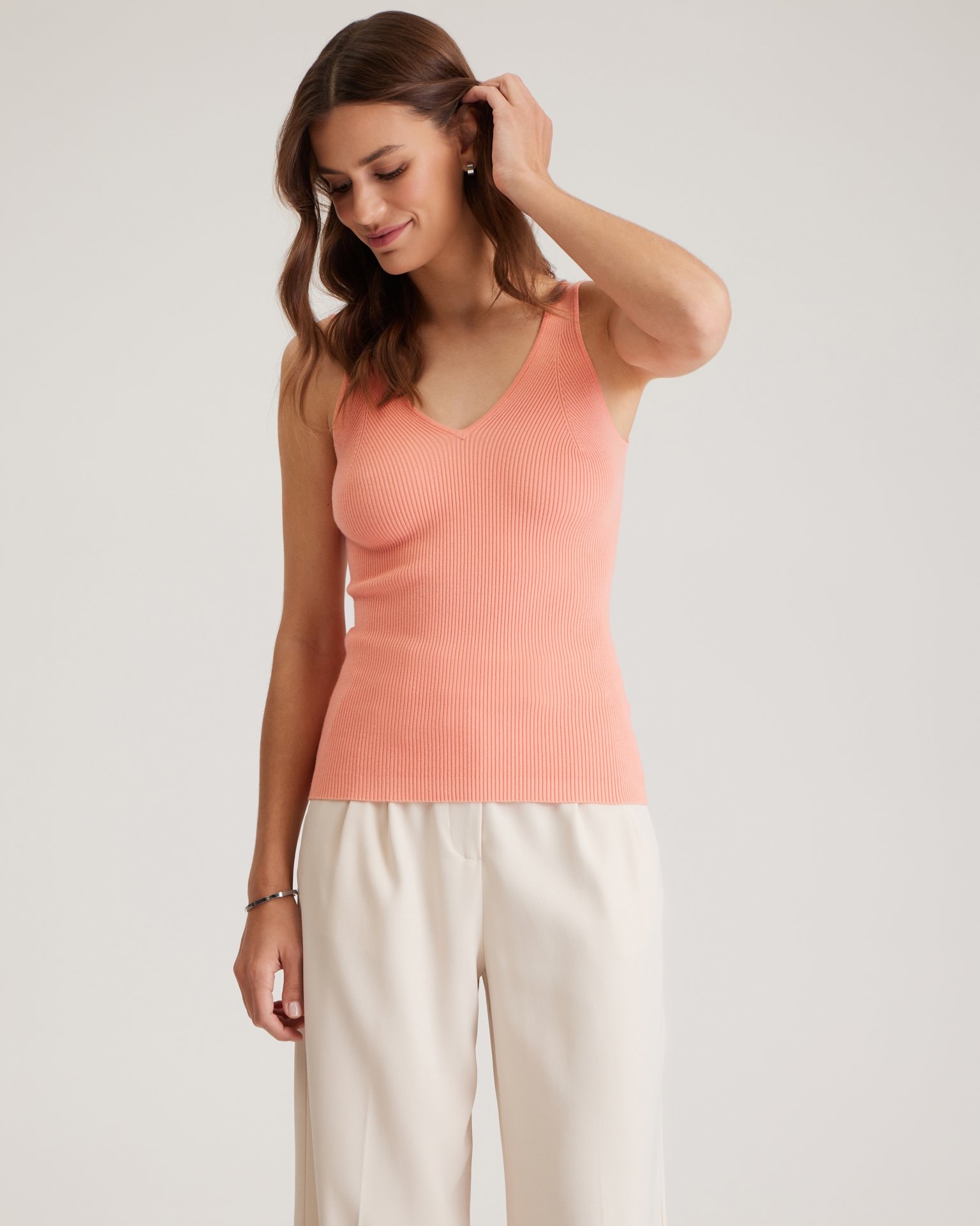 Peach spaghetti strap top, Orange — photo 7