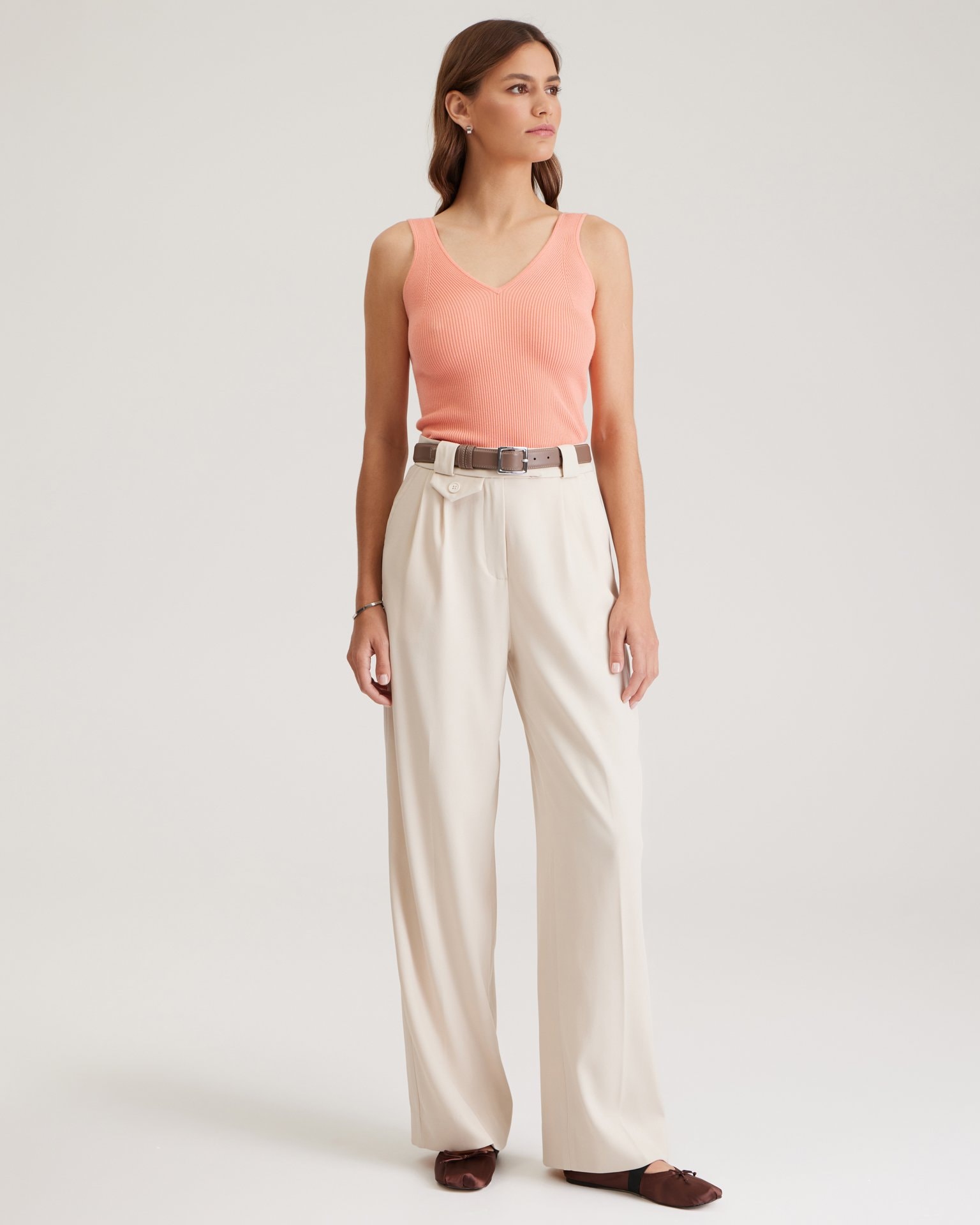 Peach spaghetti strap top, Orange — photo 2
