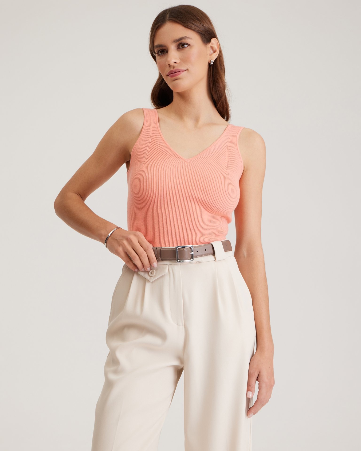 Peach spaghetti strap top, Orange — photo 4