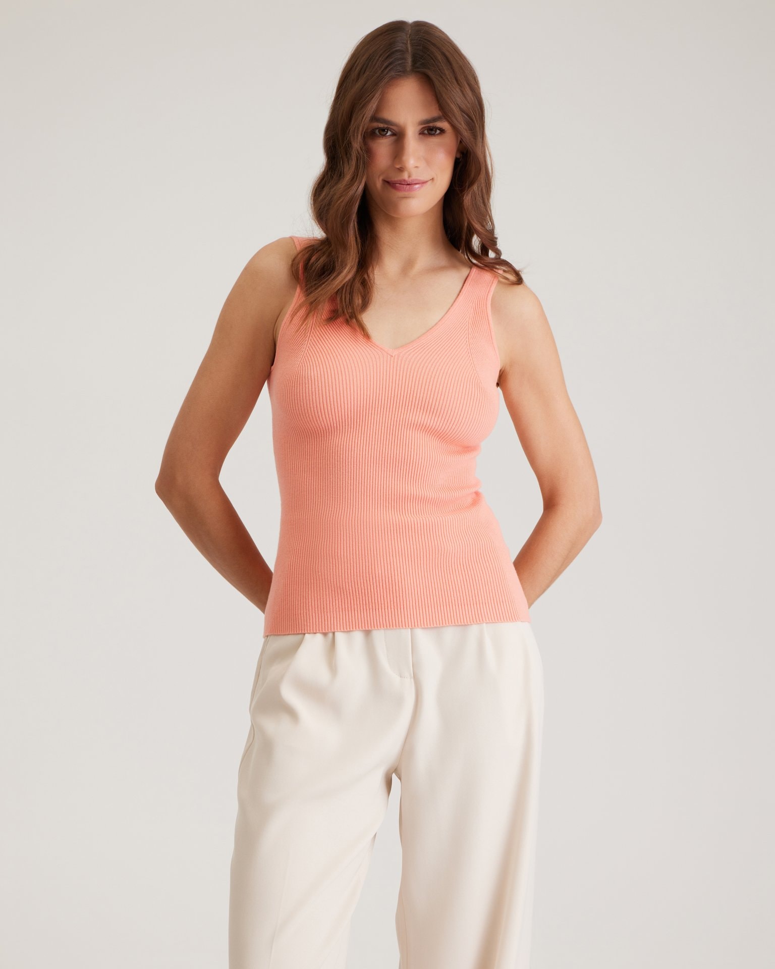 Peach spaghetti strap top, Orange — photo 6