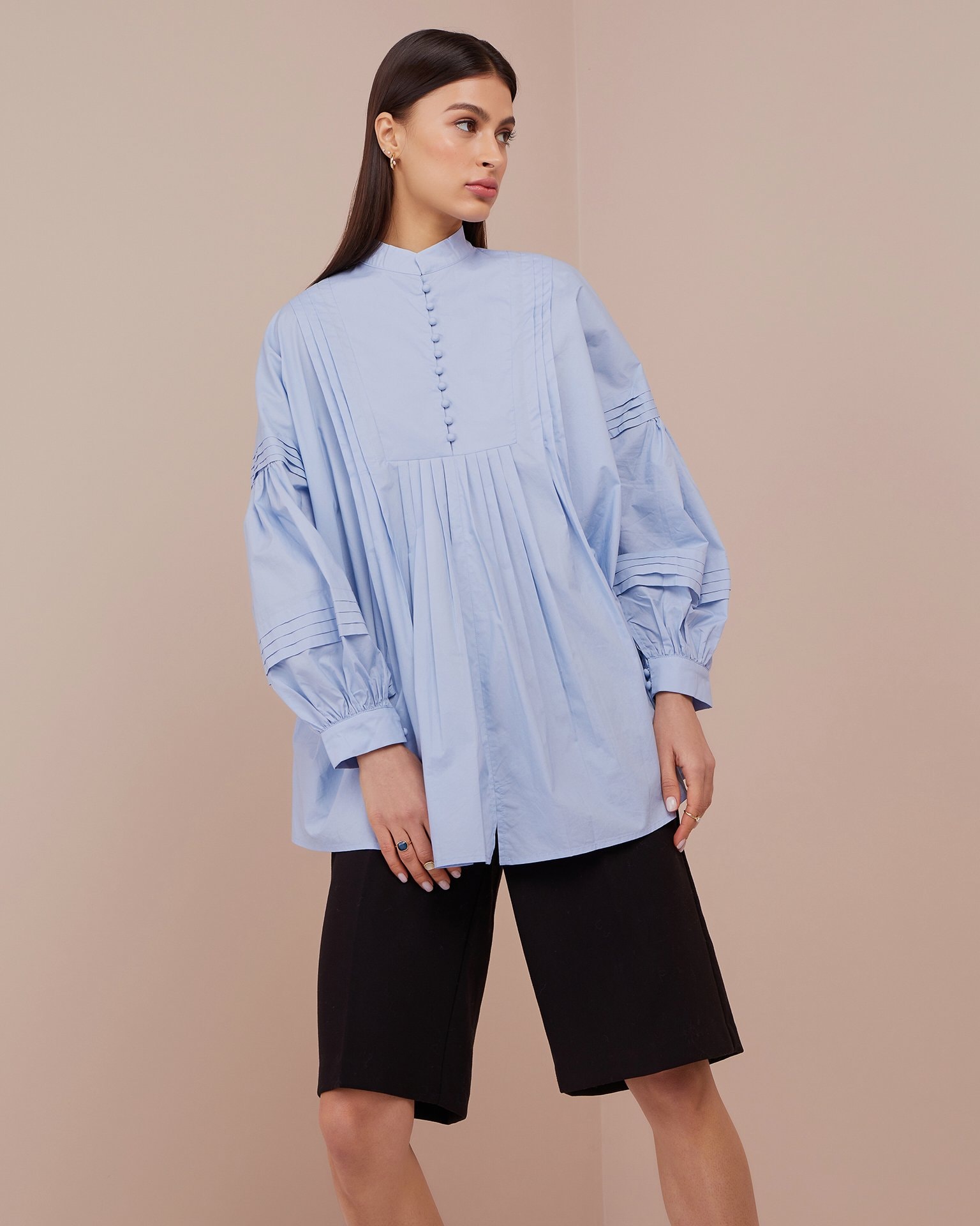 Shirt with full sleeves, Sky Blue — photo 2