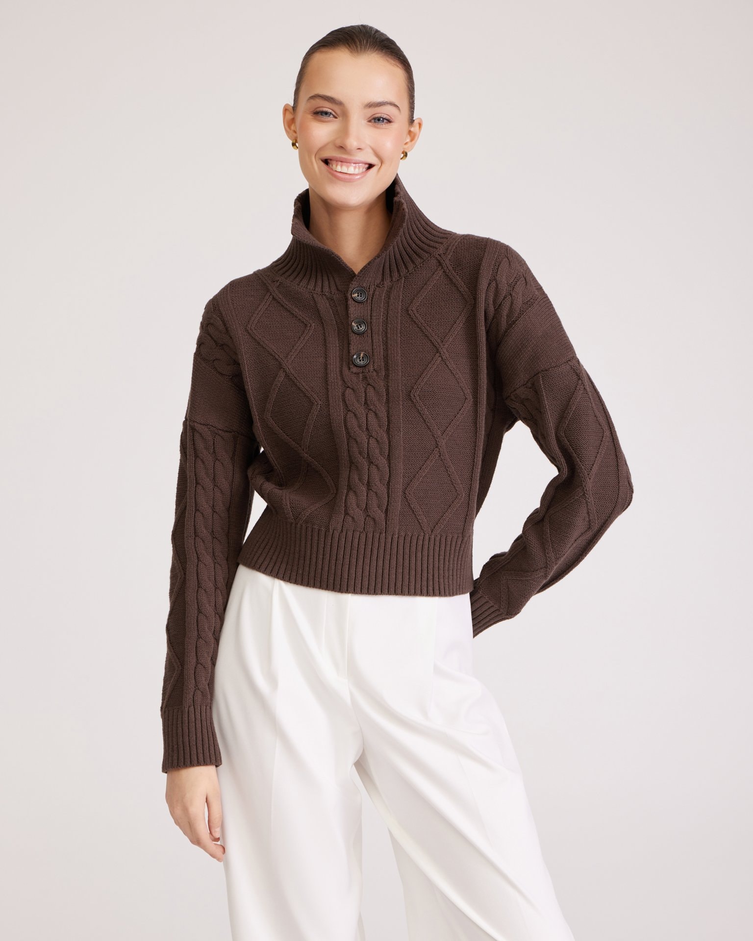 Chocolate brown jumper, Brown
