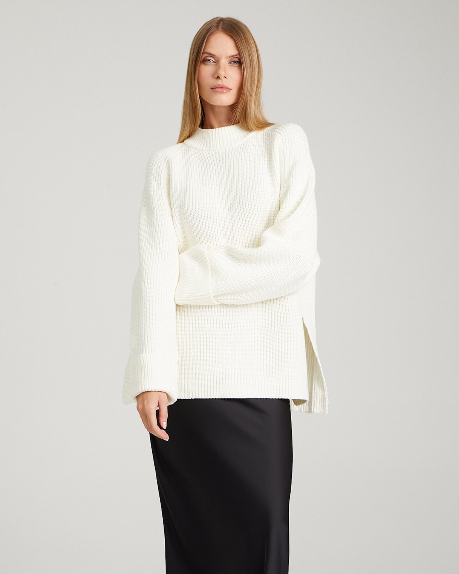 Chunky knit jumper, White — photo 3