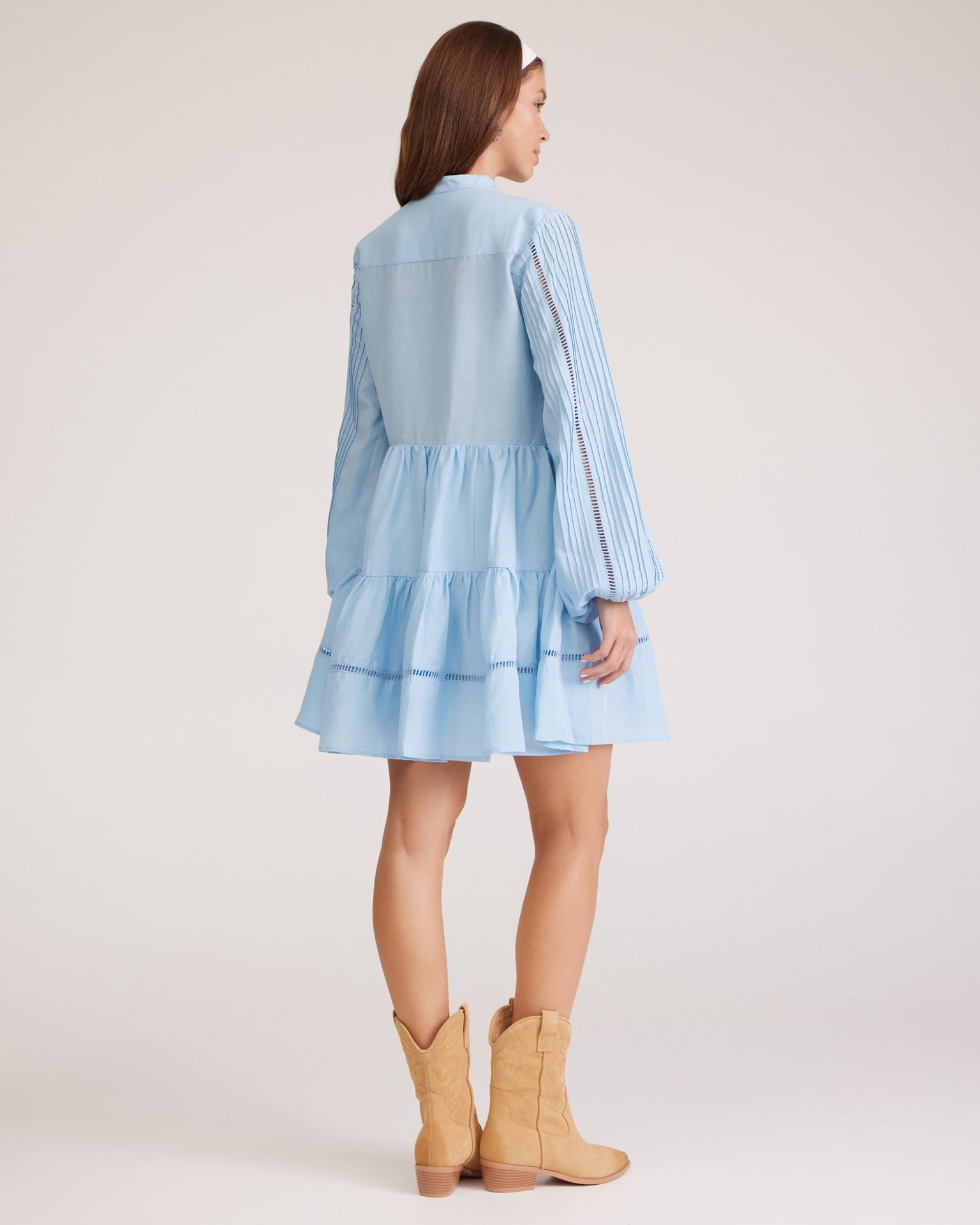 Linen dress, Blue — photo 4
