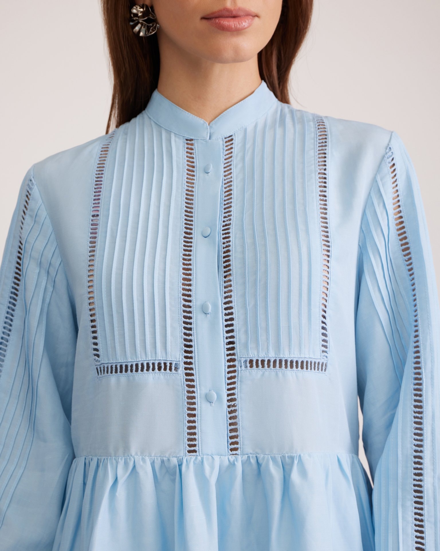 Linen dress, Blue — photo 7