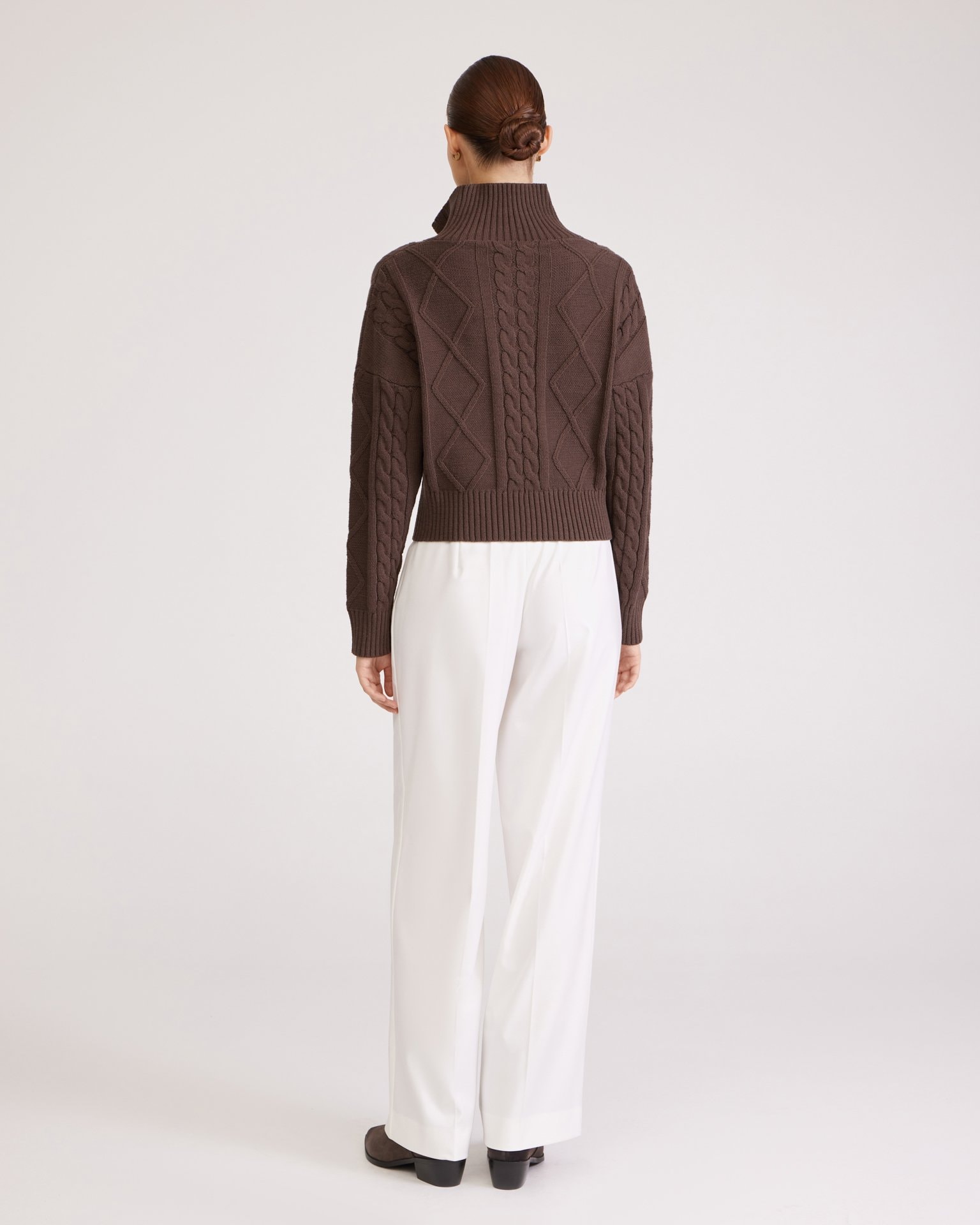 Chocolate brown jumper, Brown — photo 3