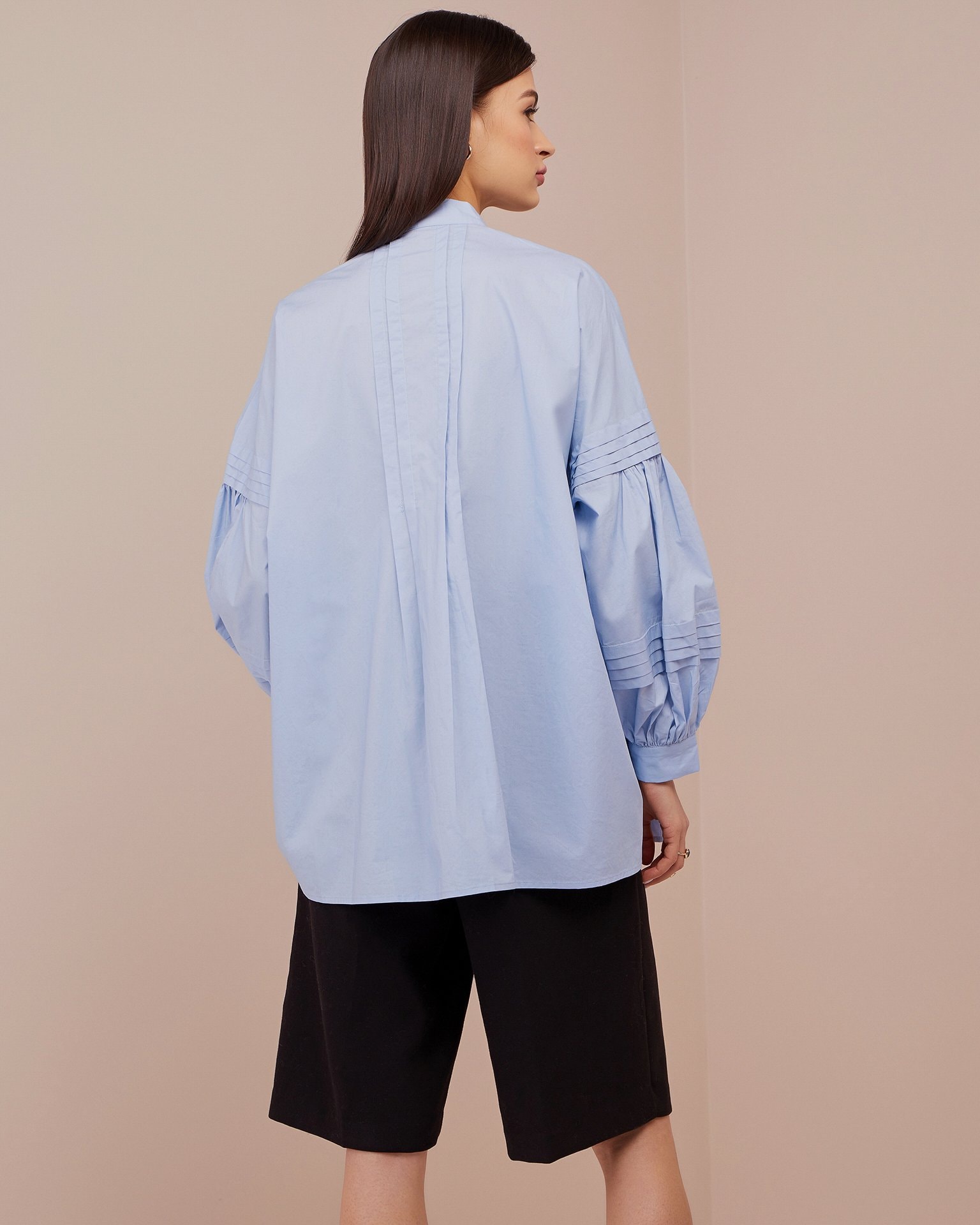 Shirt with full sleeves, Sky Blue — photo 4