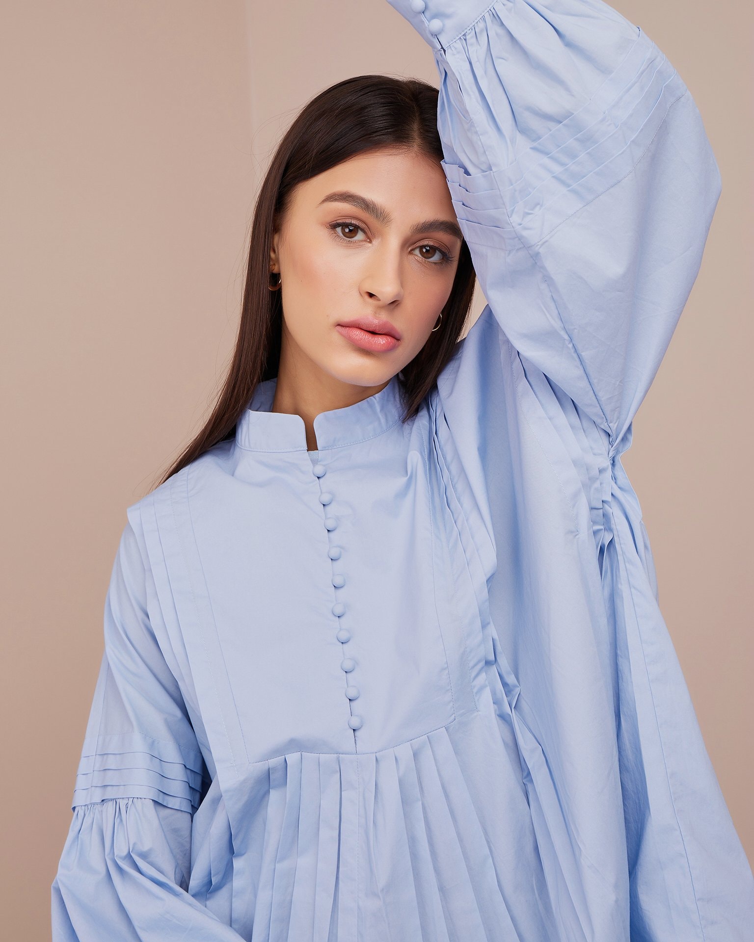 Shirt with full sleeves, Sky Blue — photo 5