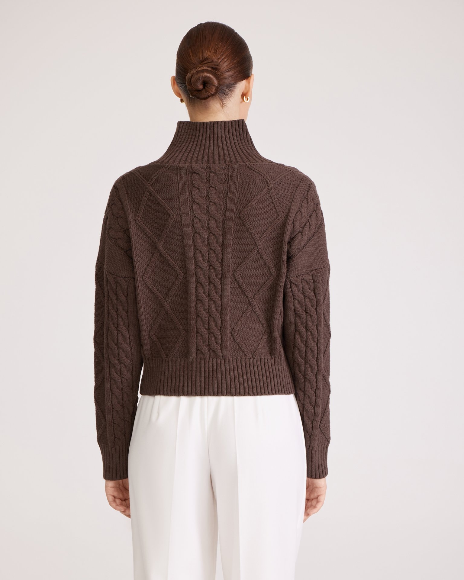 Chocolate brown jumper, Brown — photo 5
