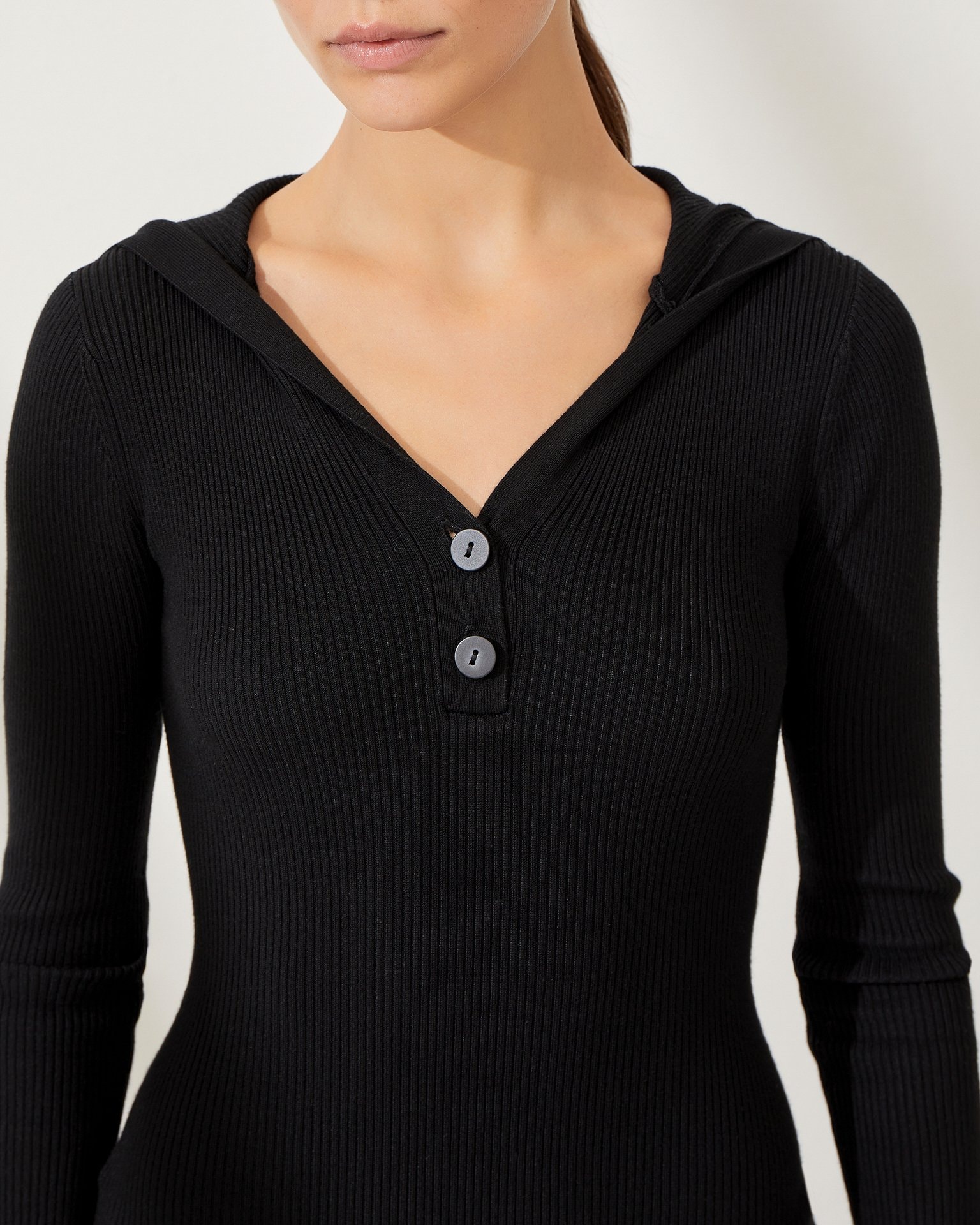 Viscose bodysuit, Black — photo 6