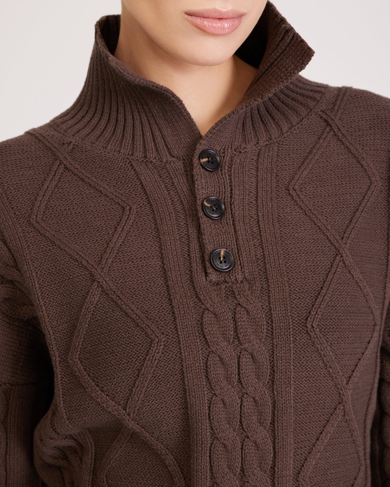Chocolate brown jumper, Brown — photo 10