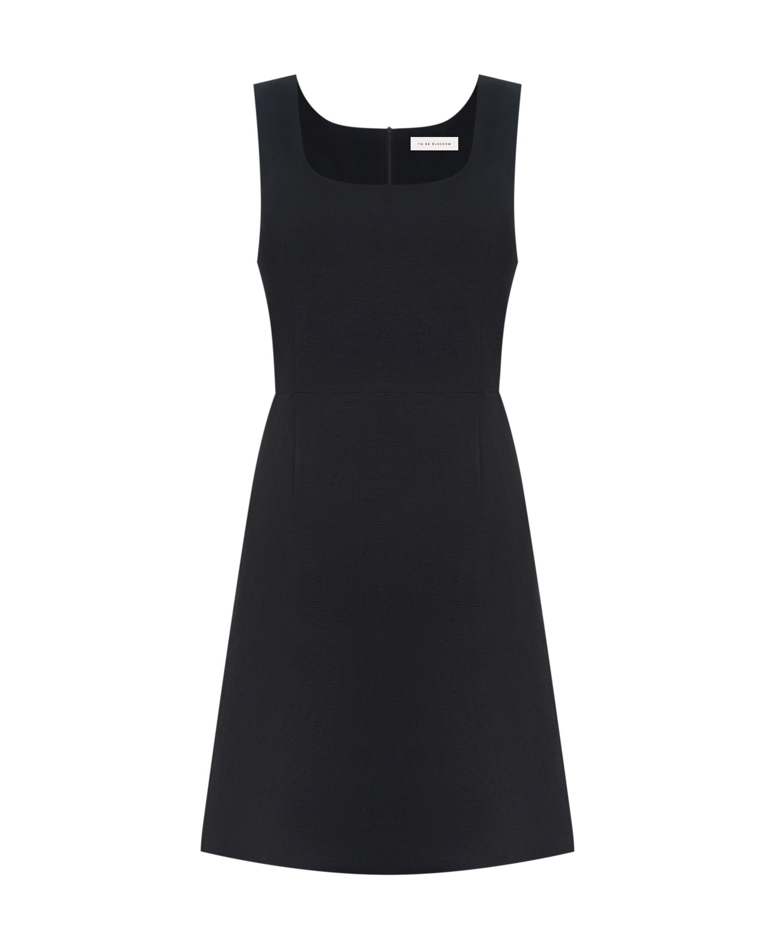 Black linen dress, Black — photo 7