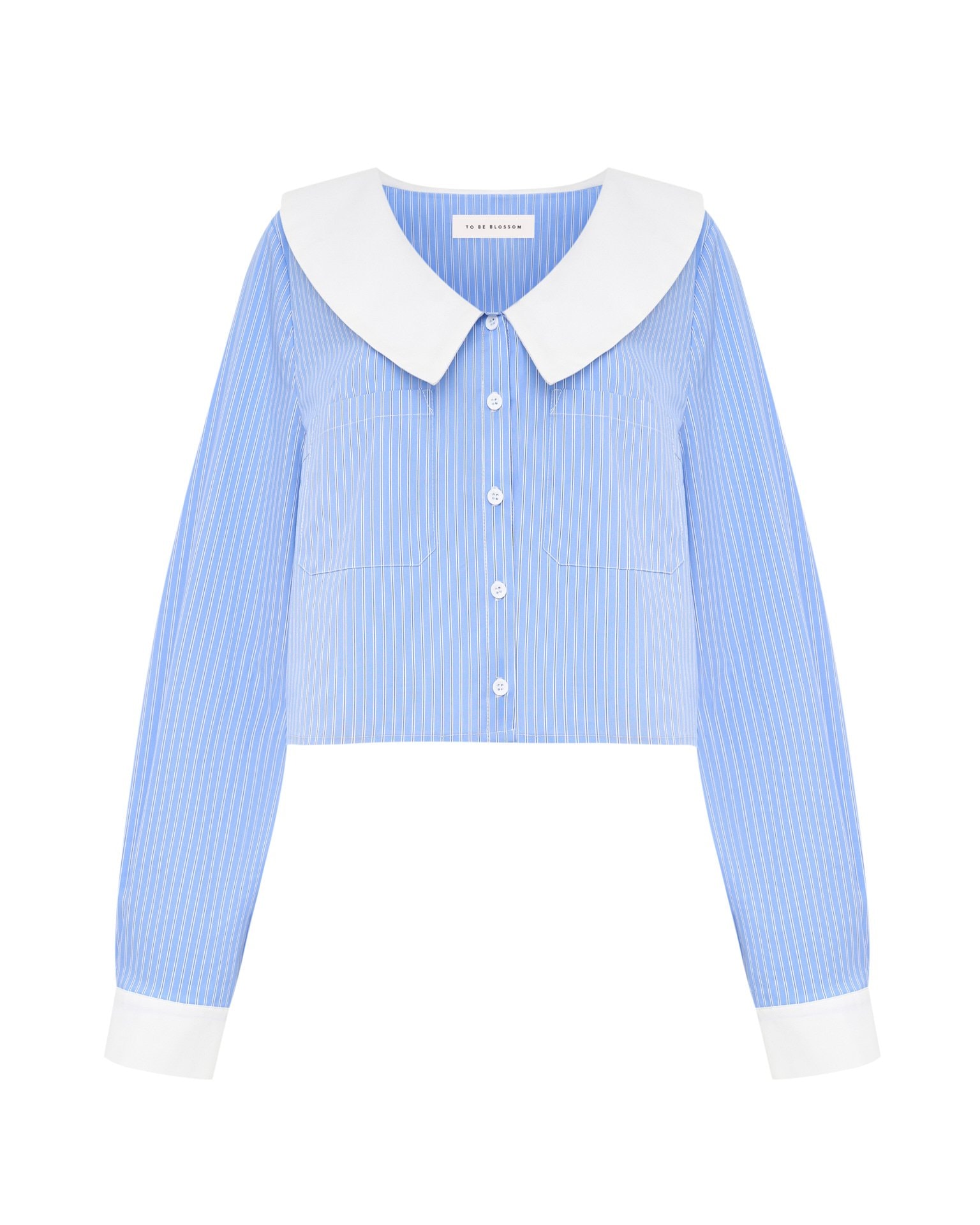 Cropped shirt, Sky Blue