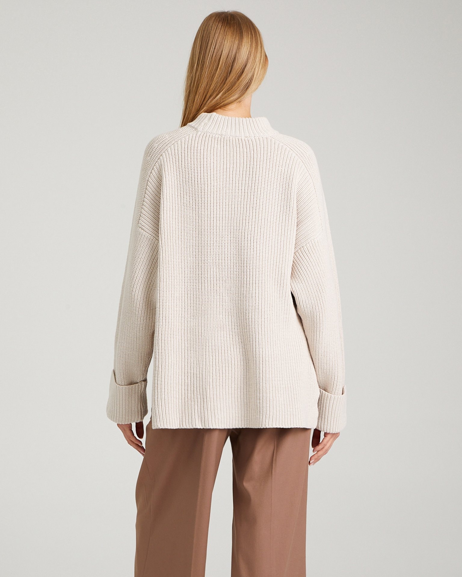 Chunky knit jumper, Beige — photo 3