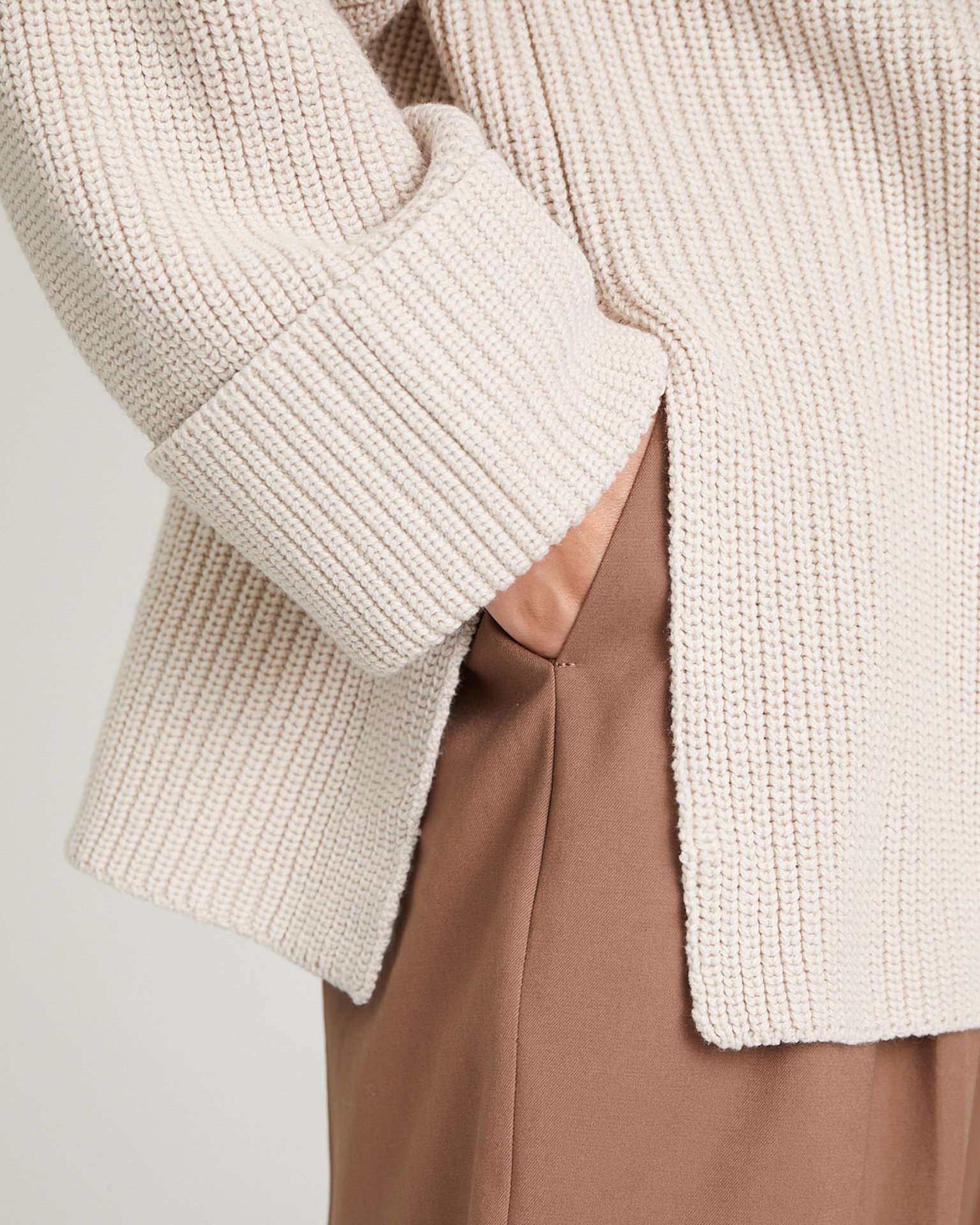 Chunky knit jumper, Beige — photo 7