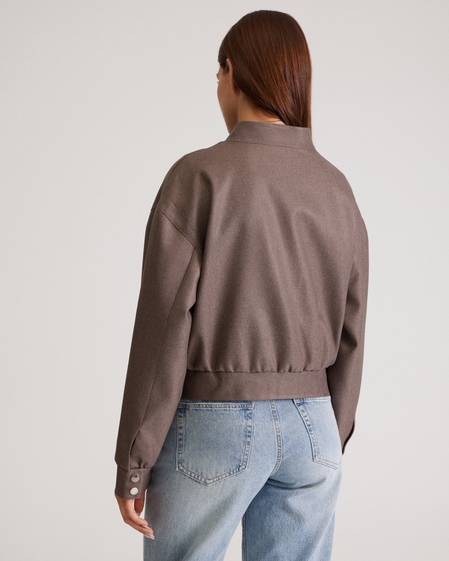 Oversized bomber, Brown — photo 7
