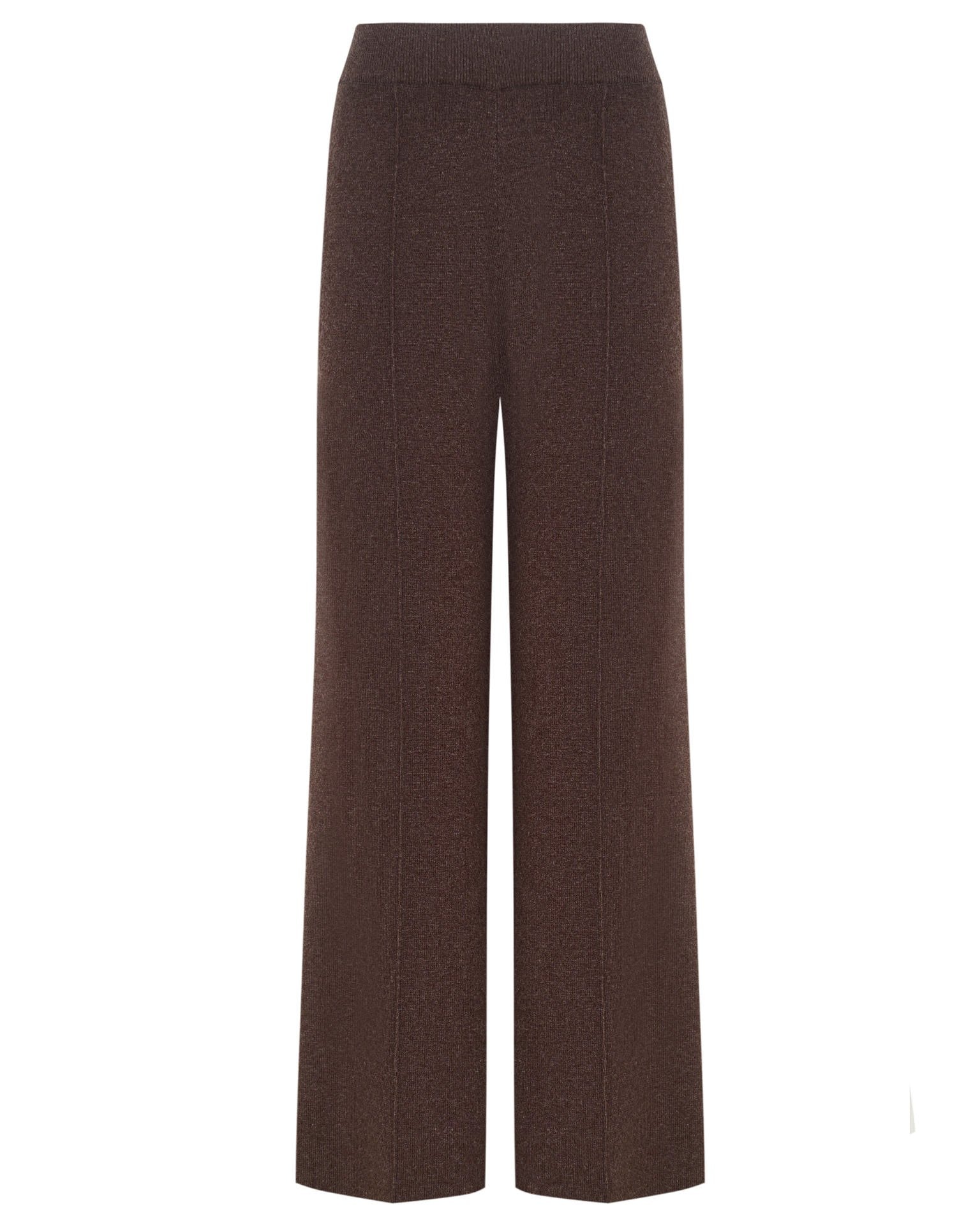 Knitted suit in chocolate brown, Brown — photo 13
