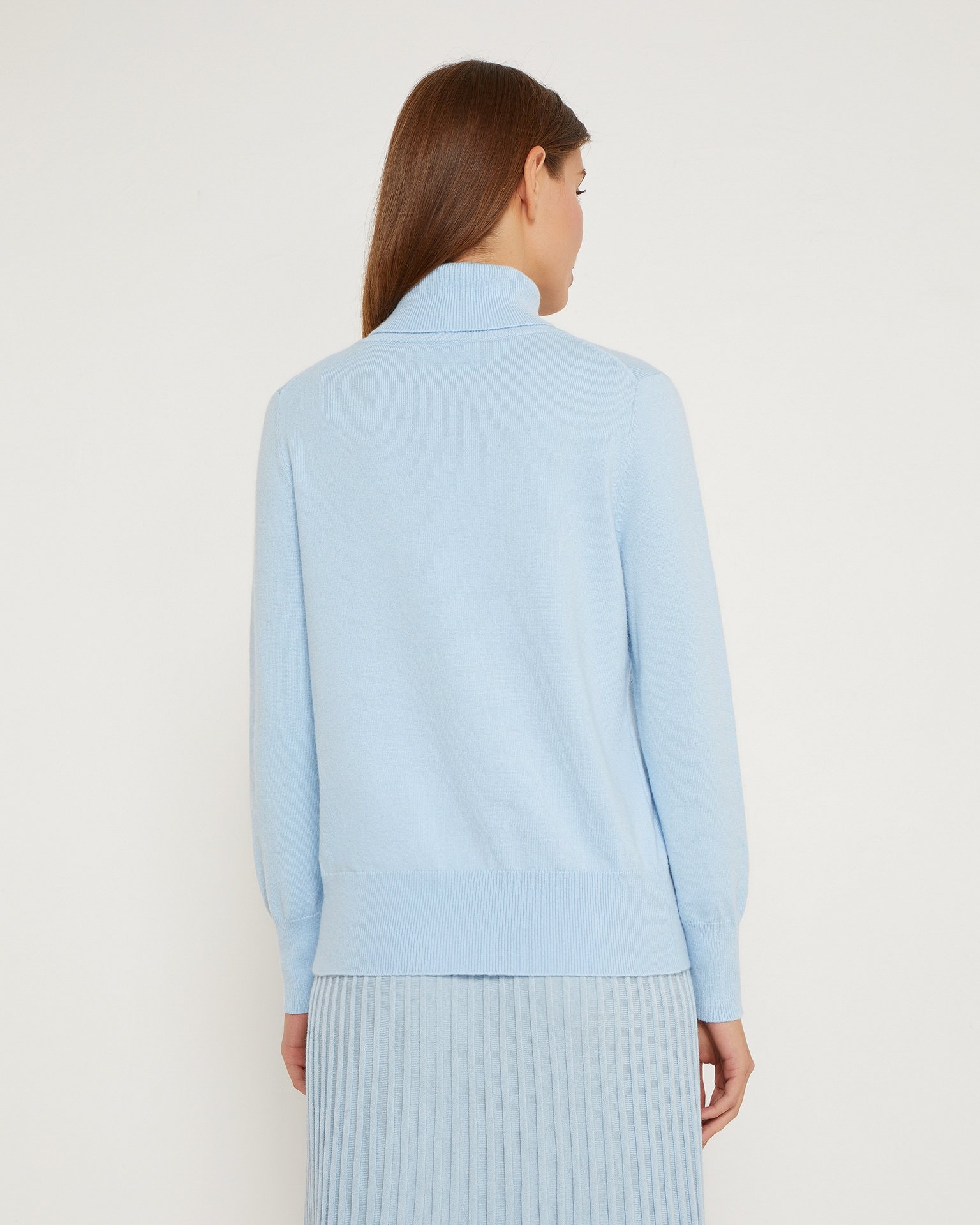 Light blue turtleneck, Sky Blue — photo 3