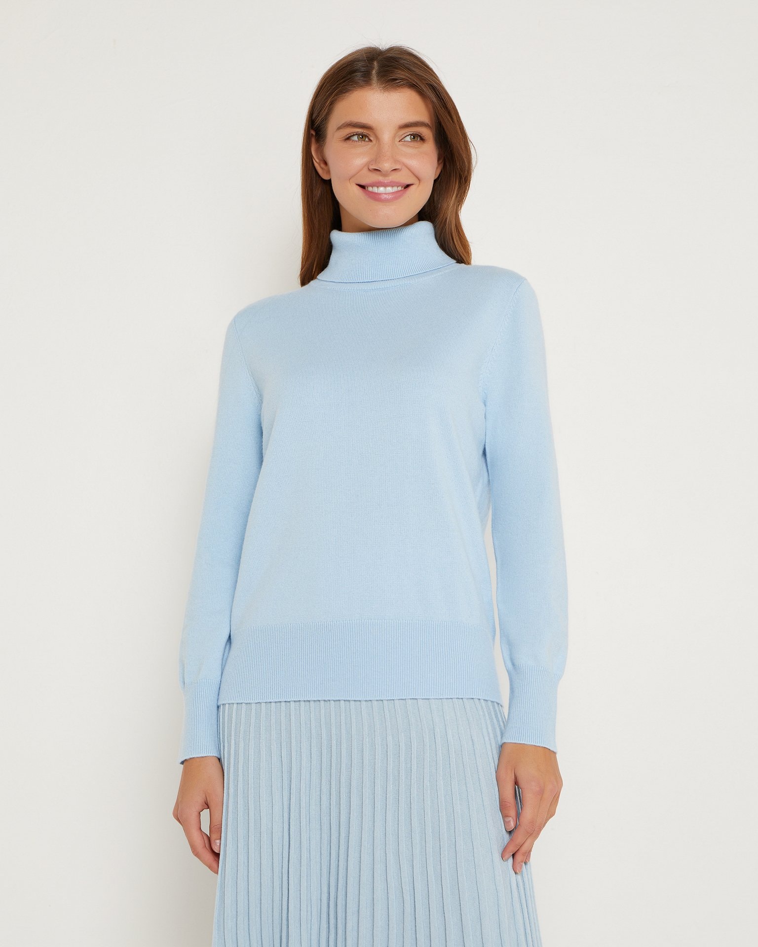 Light blue turtleneck, Sky Blue — photo 2
