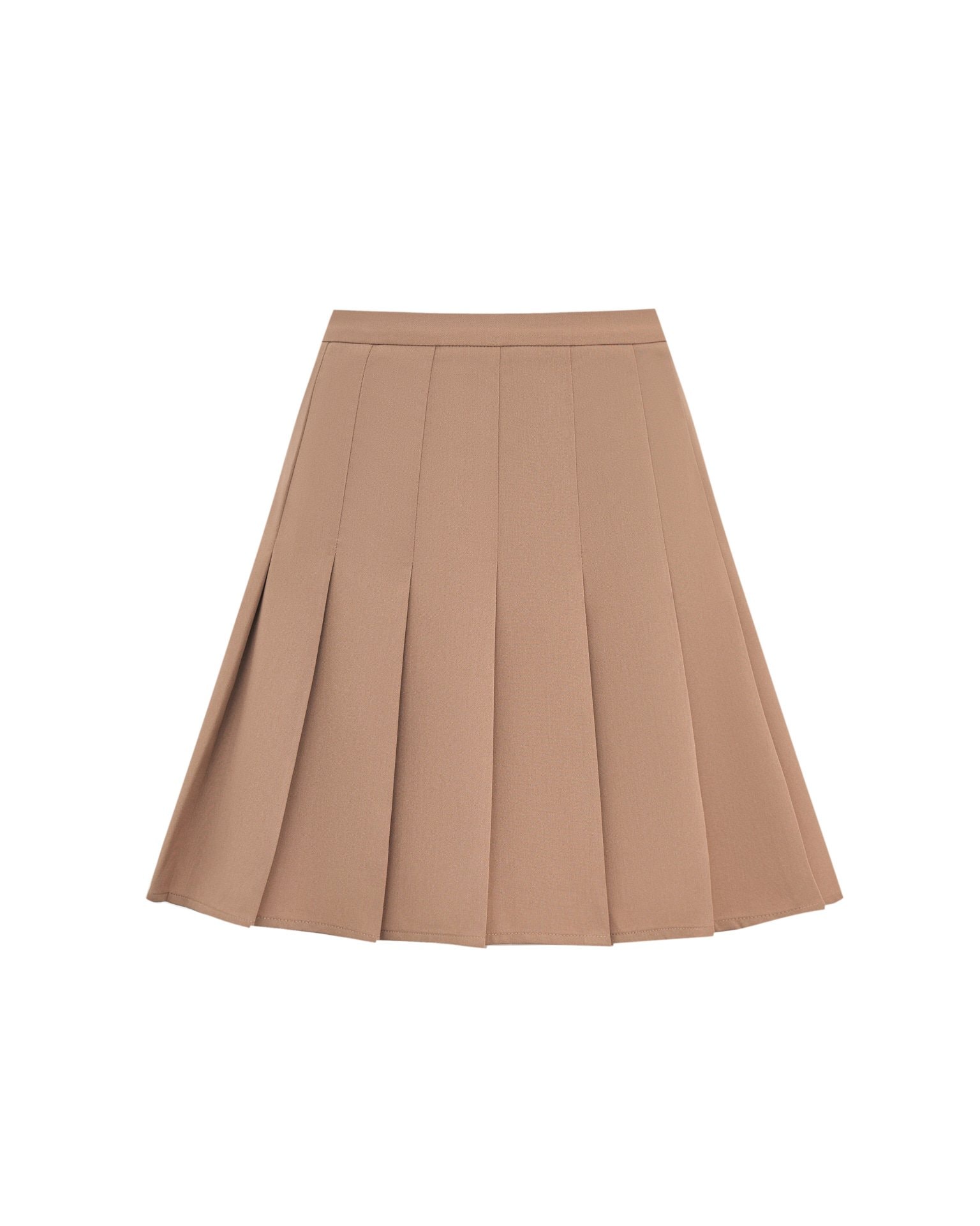Pleated skirt, Beige — photo 6