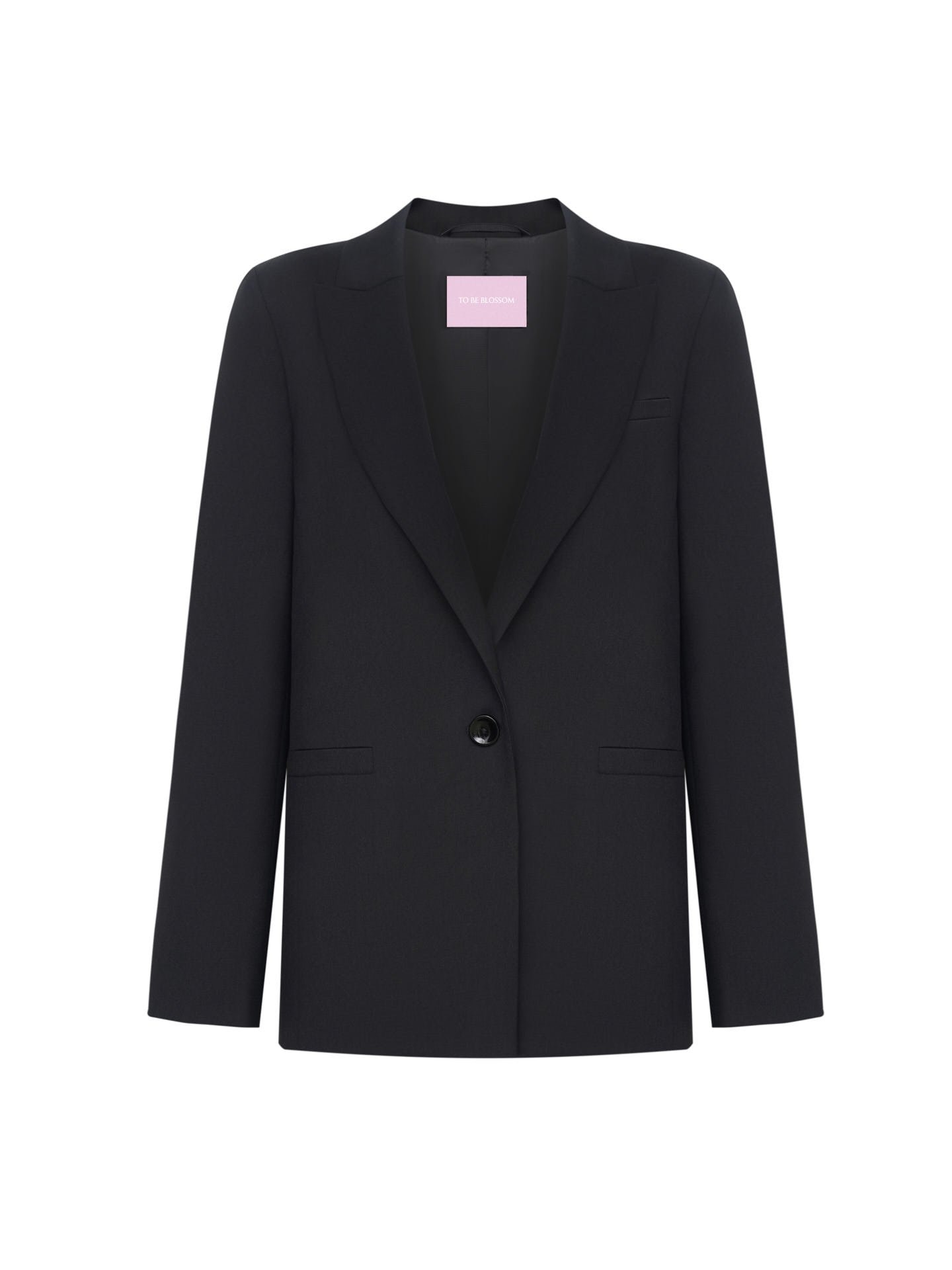 Straight-cut black jacket, Black — photo 7