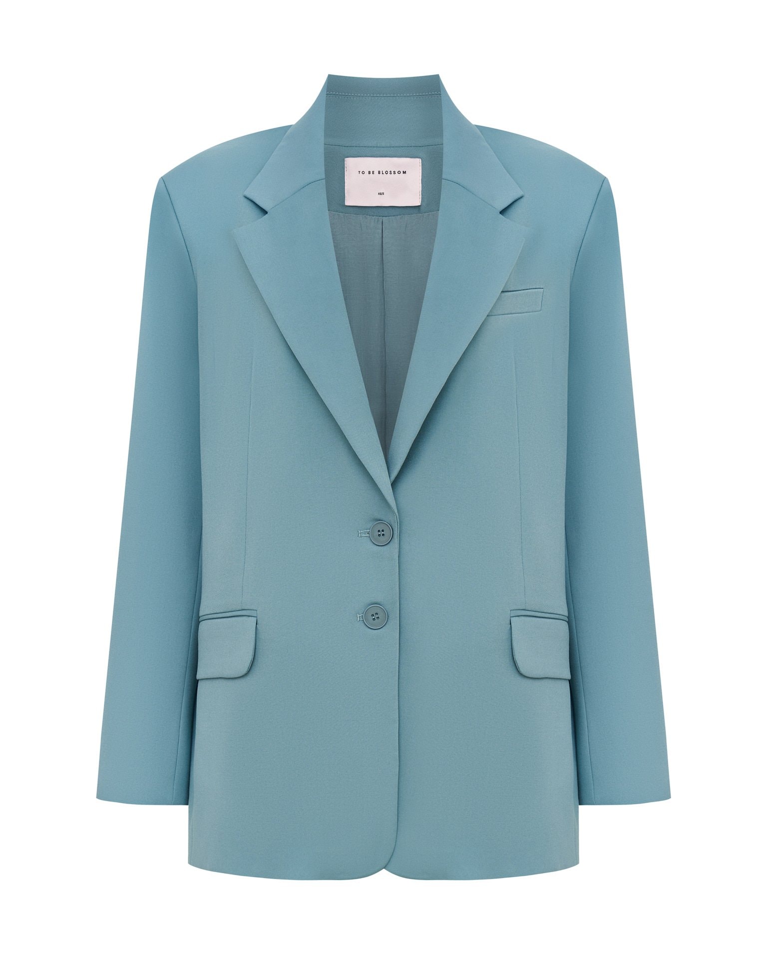 Single-breasted blazer, Green