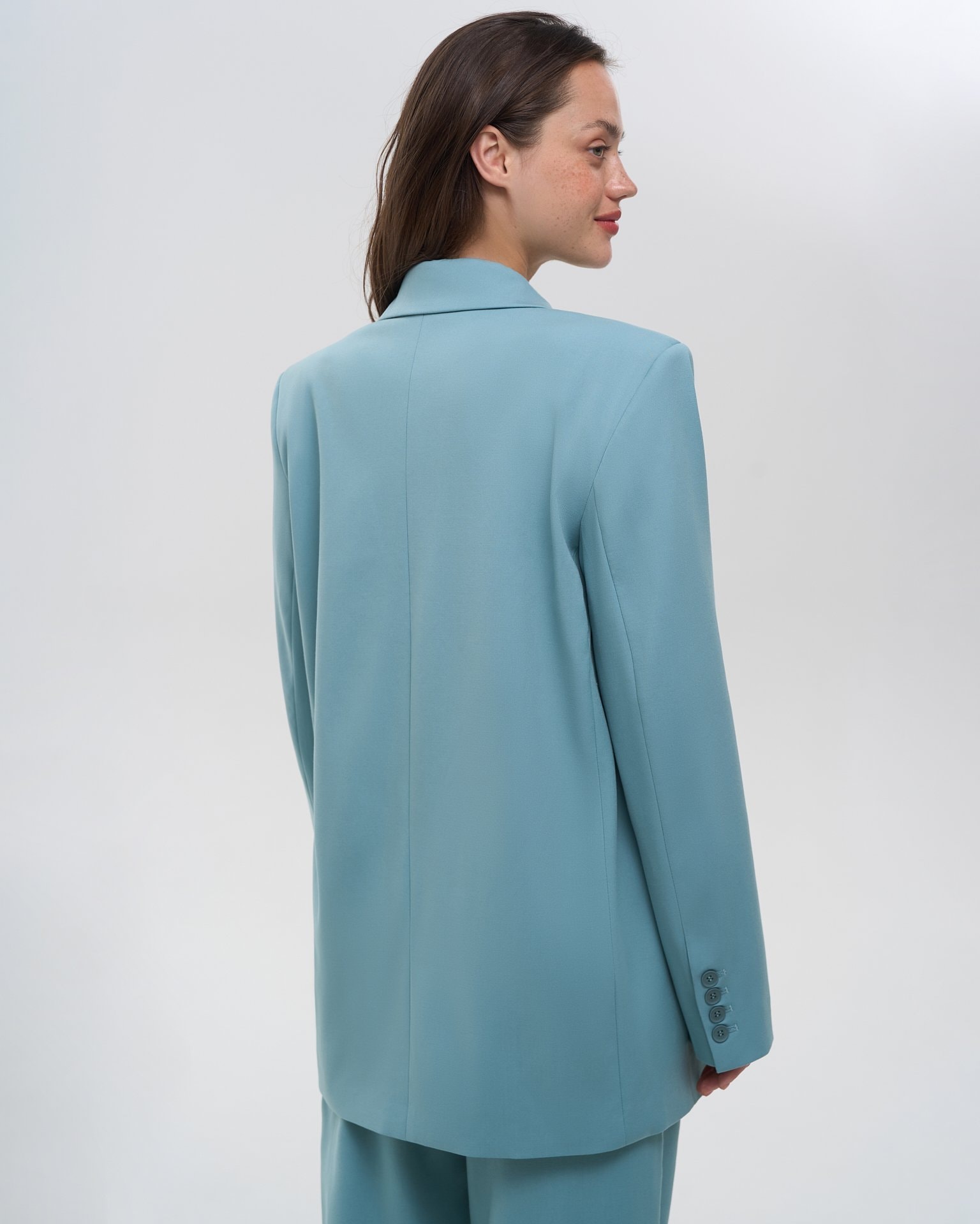 Single-breasted blazer, Green — photo 5