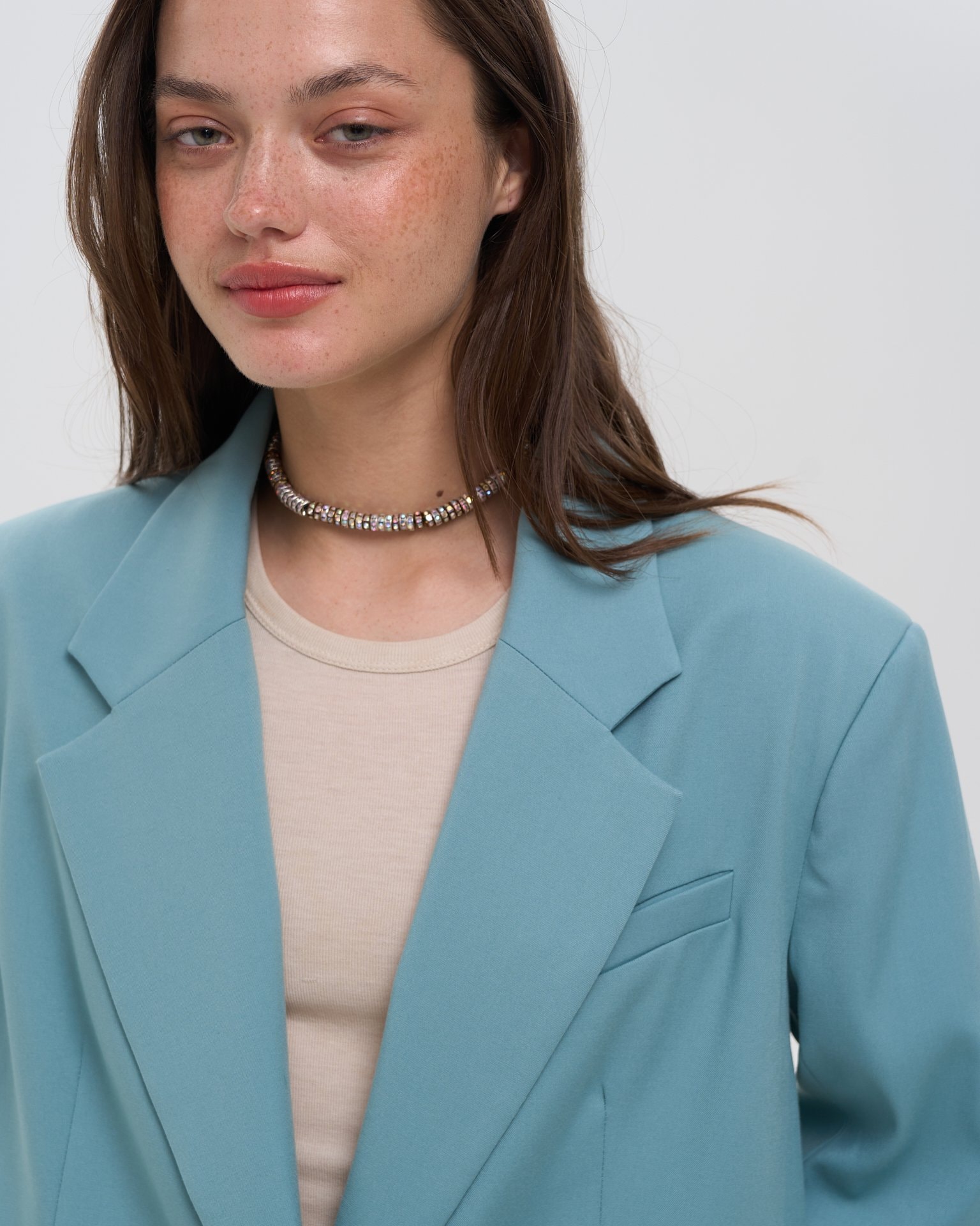 Single-breasted blazer, Green — photo 6